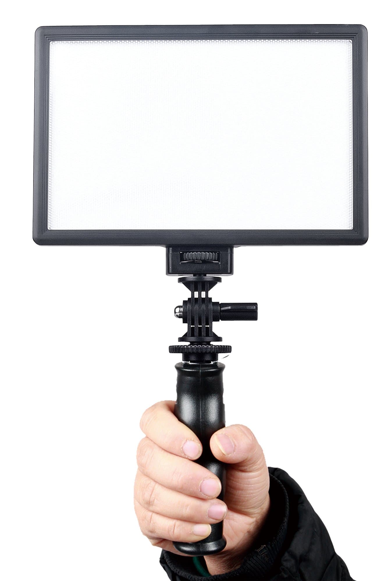 VILTROX L116T RA CRI95 Super Slim LED Light Panel,3300K-5600K LED Video Light Panel, LCD Display Screen,Color Temperature and Brightness can be Adjusted with NP-F550 Lithium Battery（Without battery）