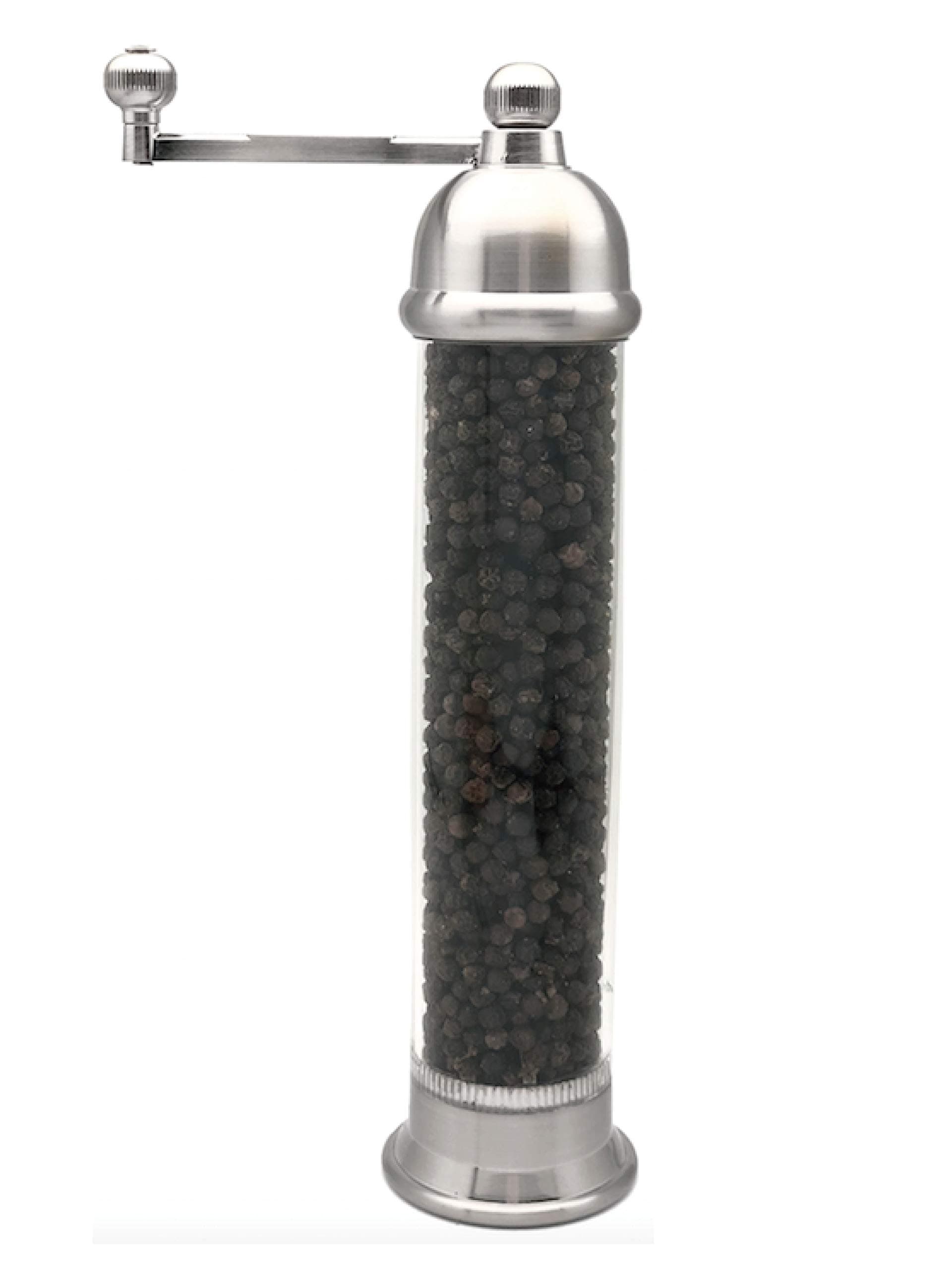 All Splendid Greece Pepper Salt Grinder- Greek Pepper Salt Mills Stainless Steel with Acrylic-Silver