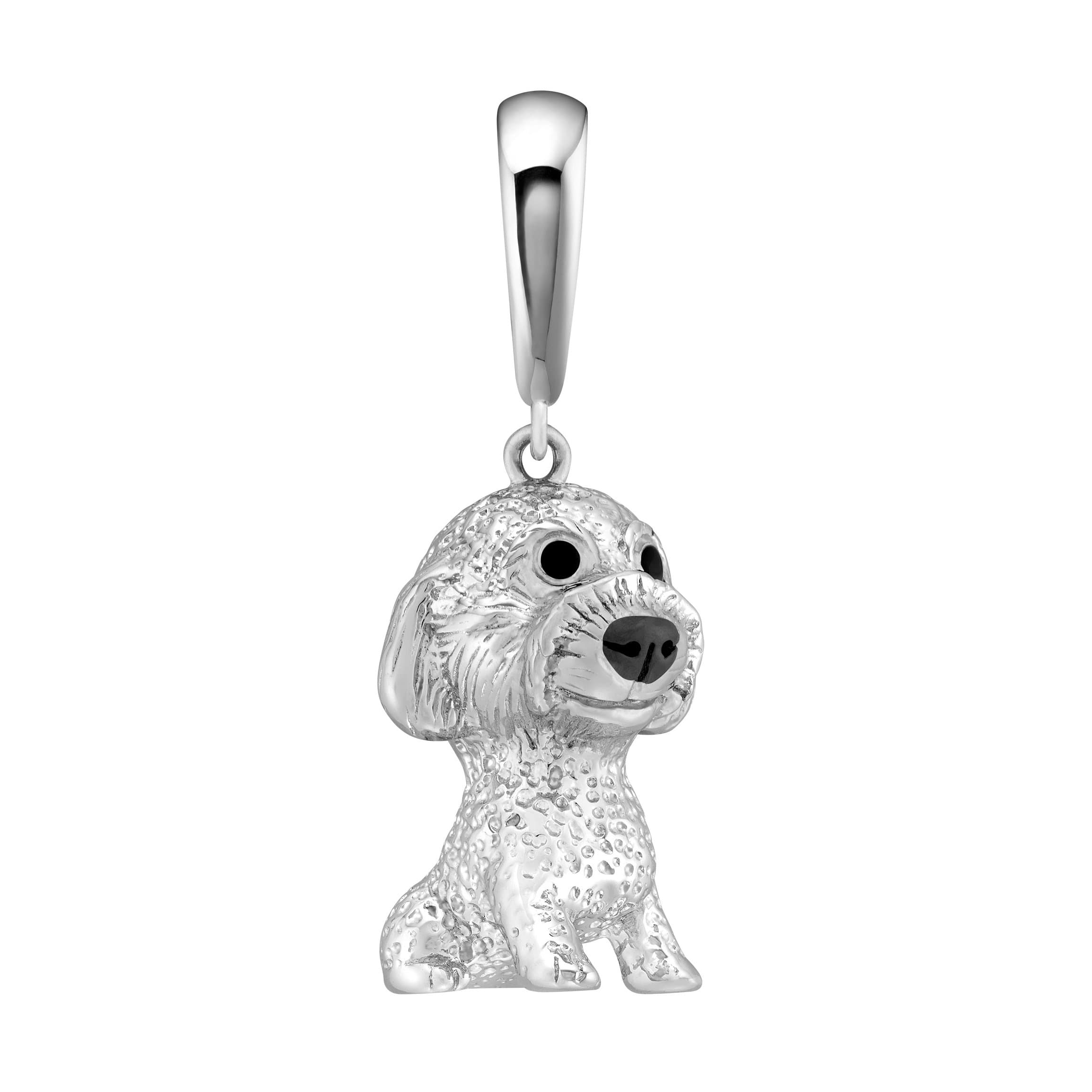 Arte Madrid Fluffy Poodle 925 Sterling Silver Exquisite Jewelry fit for Necklaces and Bracelets