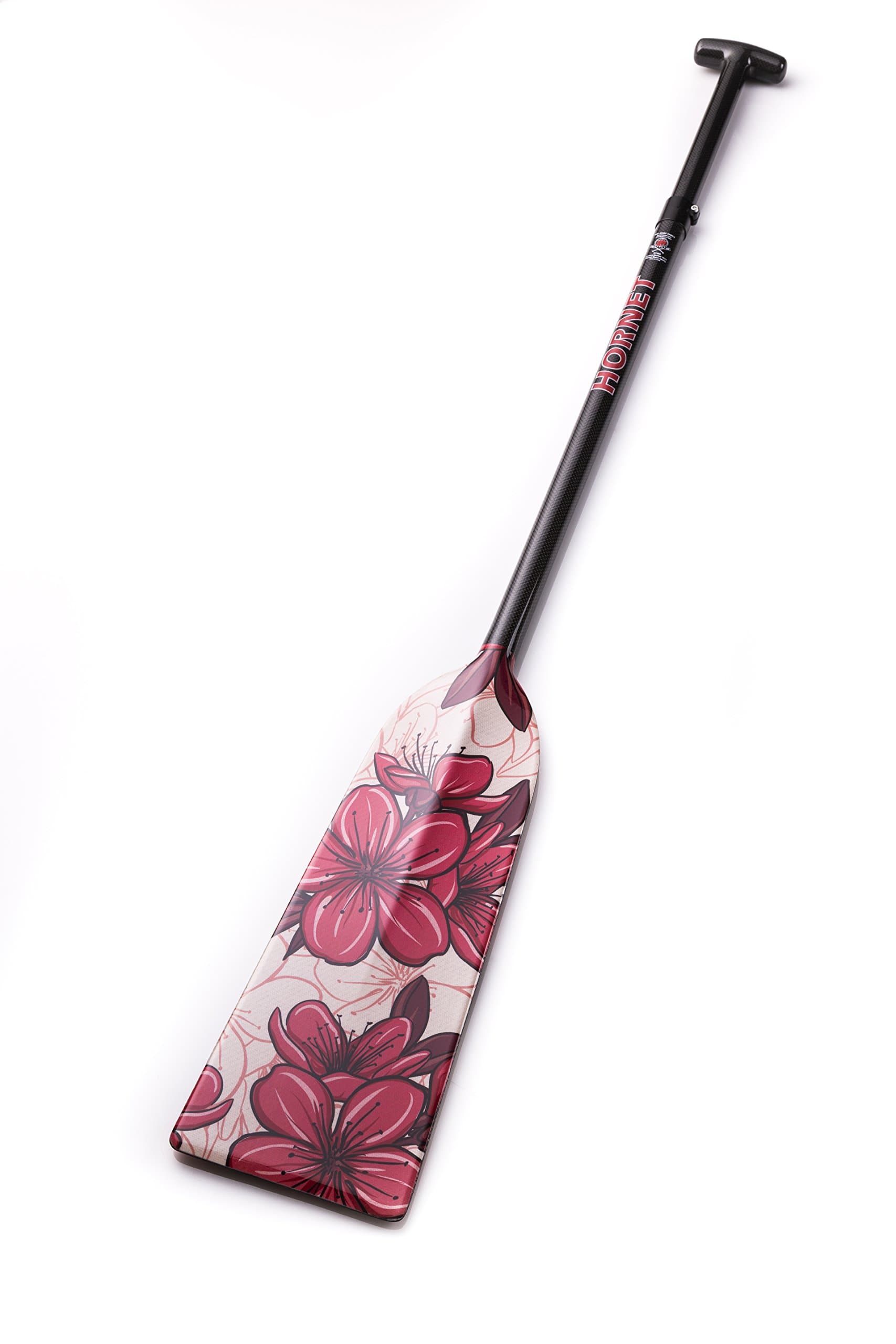 Hornet Watersports Dragon Boat Paddle Adjustable Carbon Fiber Hibiscus Lightweight IDBF Approved