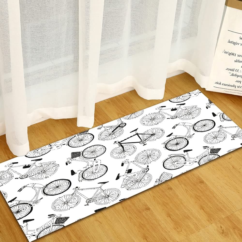 Kitchen Floor Mat Door Door Mat Bedroom Bay Window Corridor Floor Carpet Bathroom Anti-slip Mat Home Long Carpet NO.13 40X120cm