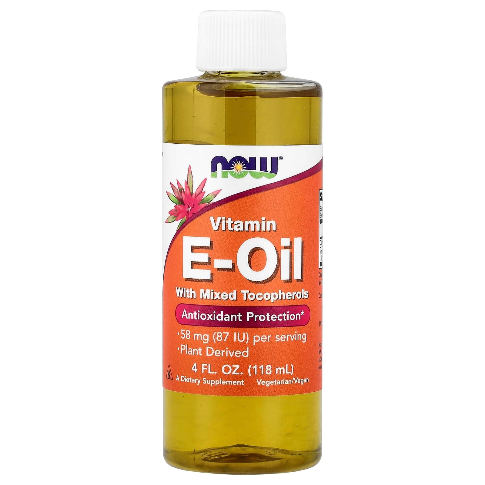 E Liquid, 80% Mixed Tocopherols Now Foods 4 oz Liquid