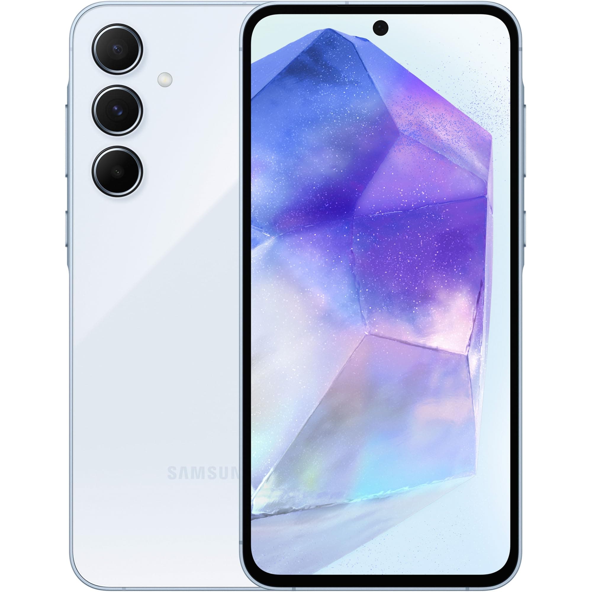 Galaxy A55 128GB 5G SIM Free Smartphone - Awesome Iceblue - [Italian, Hungarian, Polish, Romanian, Austrian, Swiss version]