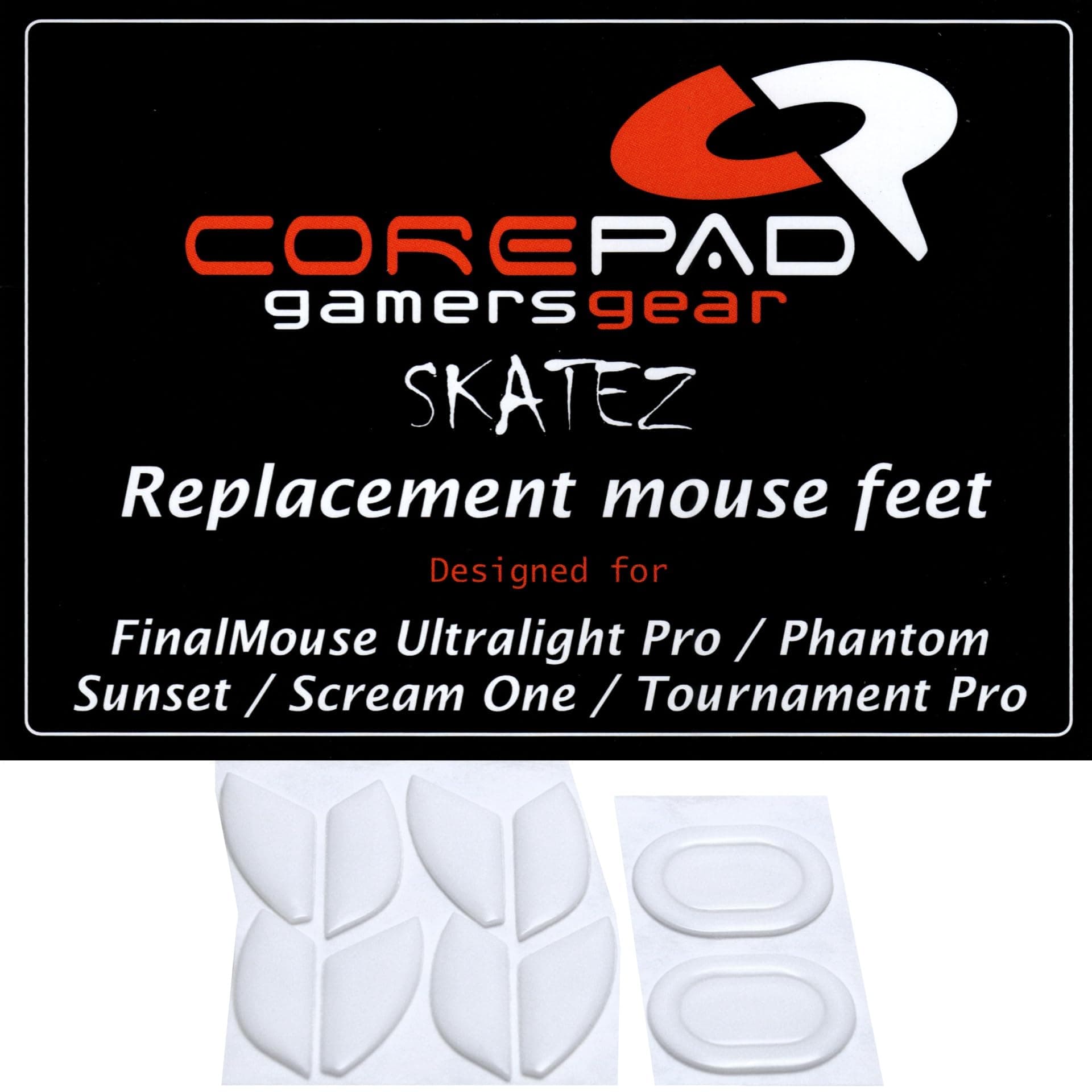 Skatez Pro 132 Replacement Mouse Feet FinalMouse Ultralight Pro/FinalMouse Ultralight Sunset/Scream One/Tournament Pro