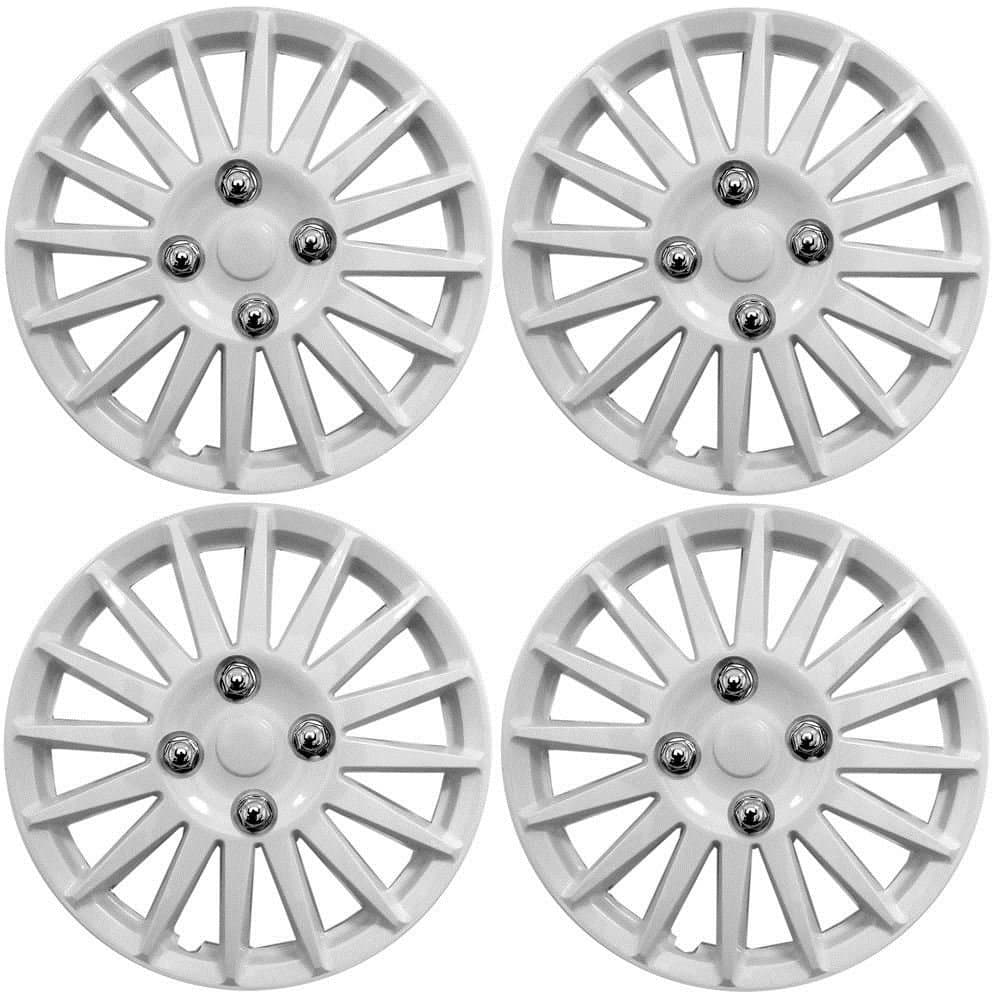 KIA PICANTO Car Wheel Trims Hub Caps Plastic Covers Lighting 14" White