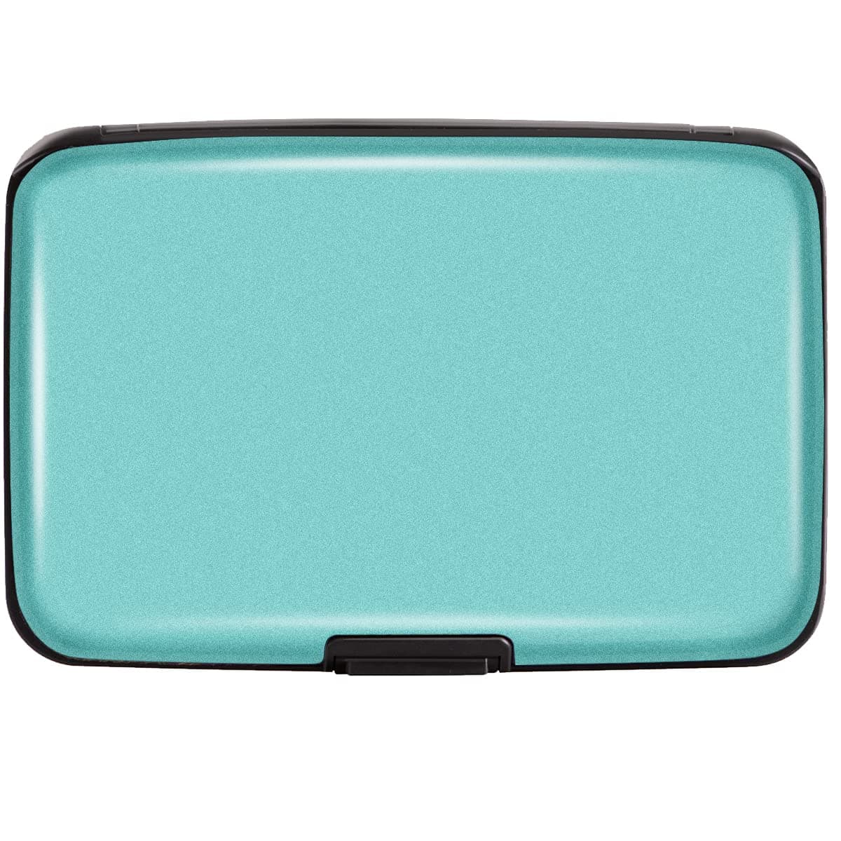 Mini Credit Card Holder for Women,RFID Blocking Slim Hard Card Case ID Case Travel Wallet, Mint Green