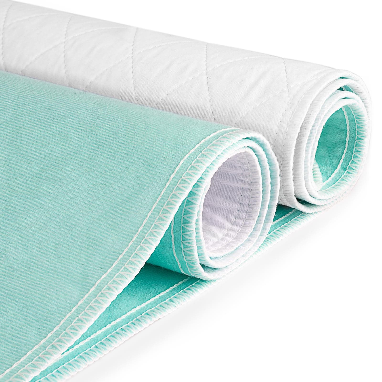 CoolShields Waterproof Bed Pads Incontinence Washable Reusable Bedwetting Mattress Protector Pad for Kids, Adults, Elderly, and Pets 34'' x 52'' (2 Pack)