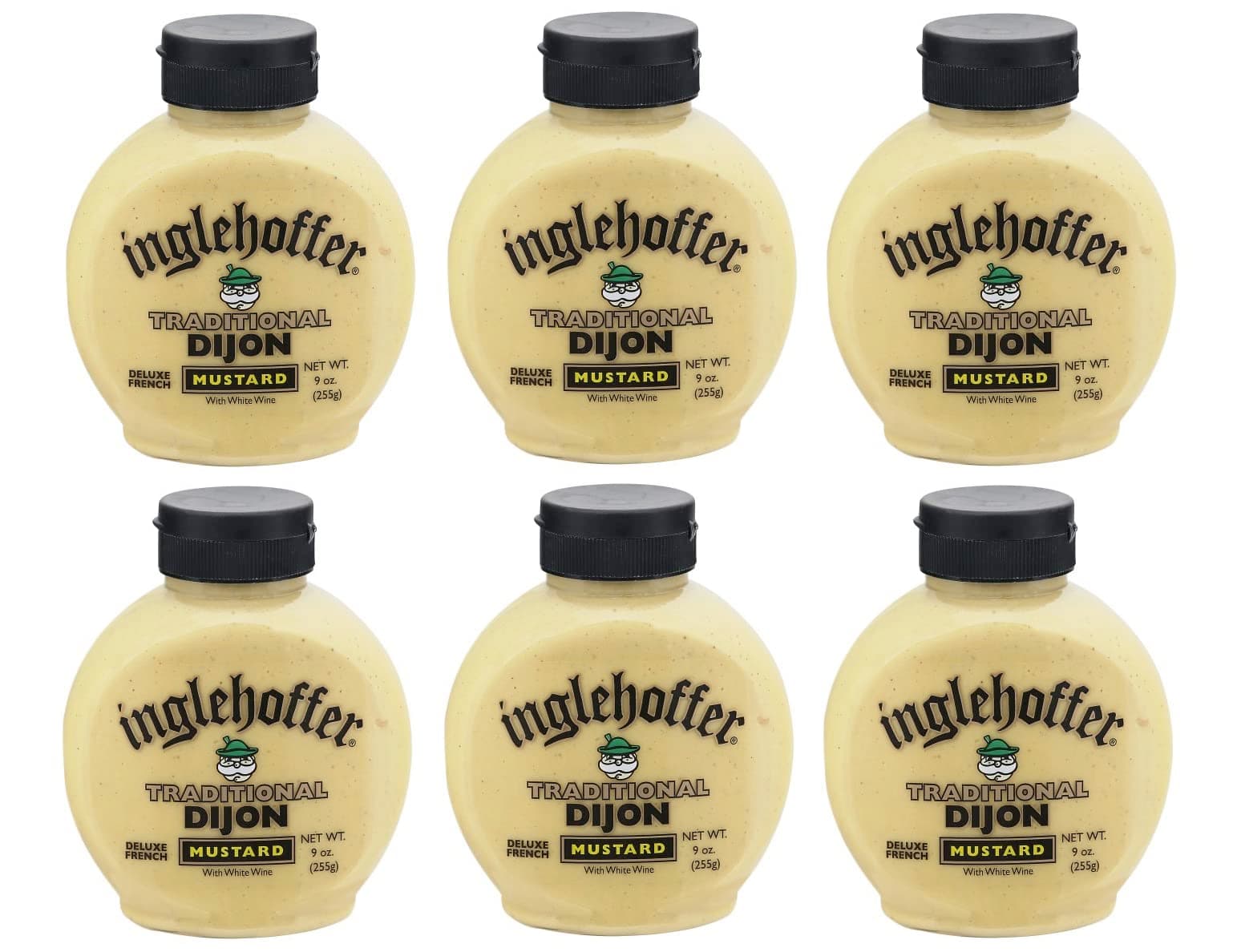Inglehoffer Traditional Dijon Mustard, 9 Ounce Squeeze Bottle