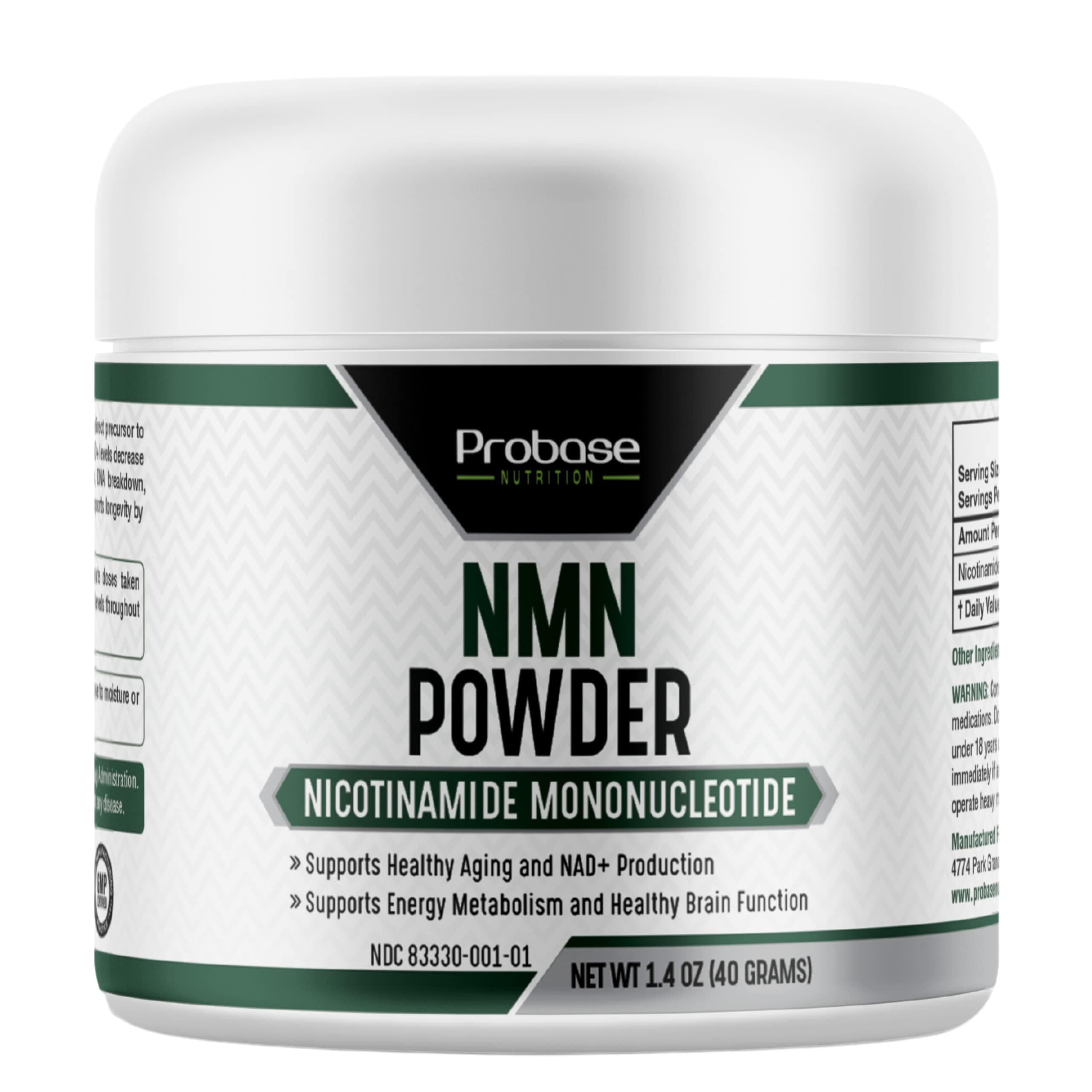 Longevity Pure NMN Powder 40 Grams - Ultra-Pure, Fully Stabilized, Pharmaceutical Grade NMN to Boost NAD+, Nicotinamide Mononucleotide Powder Supplement