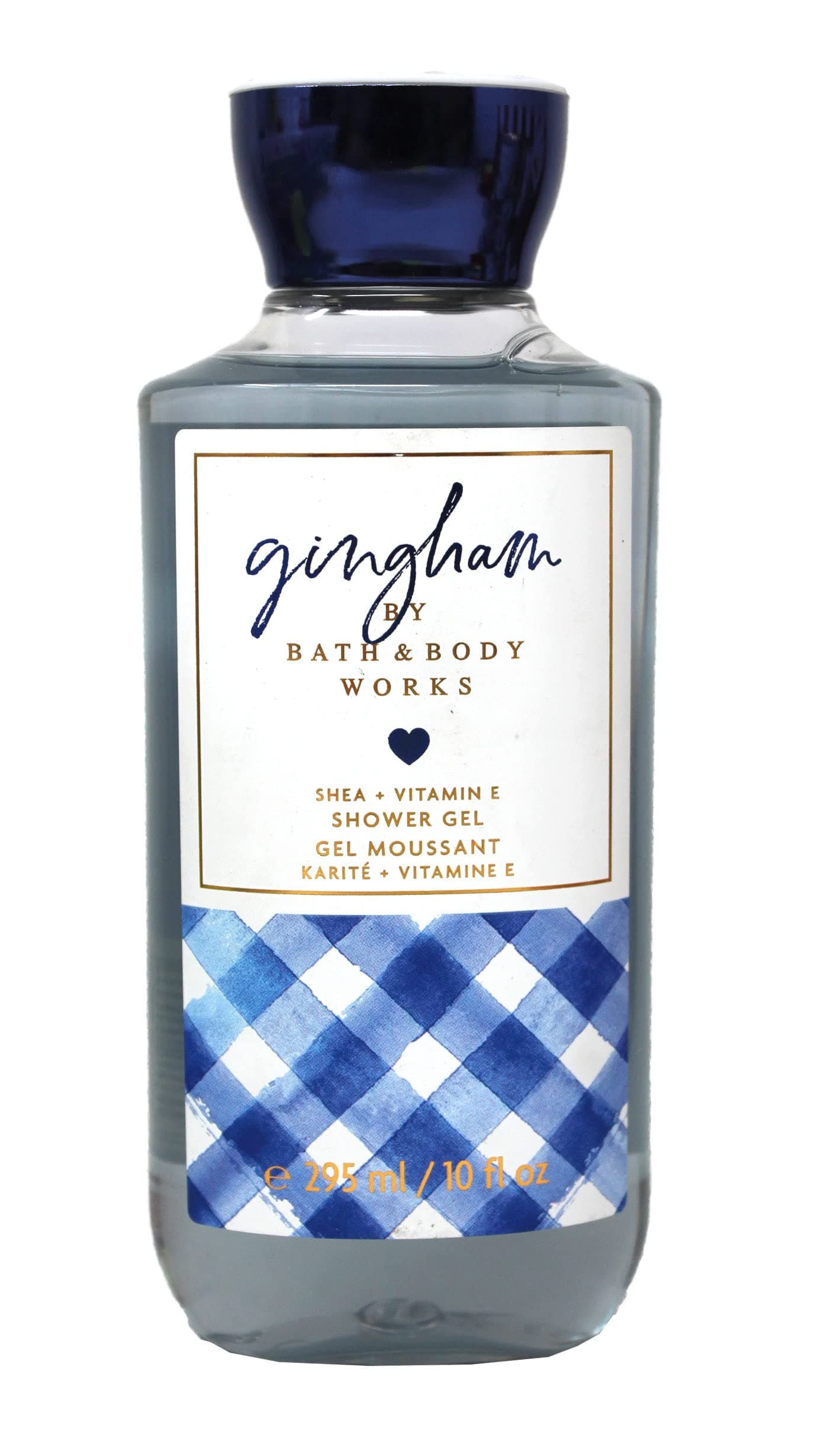 Bath & Body Works Gingham Shower Gel 10fl oz, Blue, 295 ML