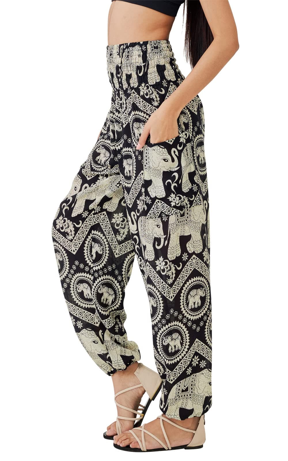 Boho Pants for Women - Hippie Harem Pants Women - Womens Yoga Pants – Comfy Bohemian Flowy Hippie Clothes
