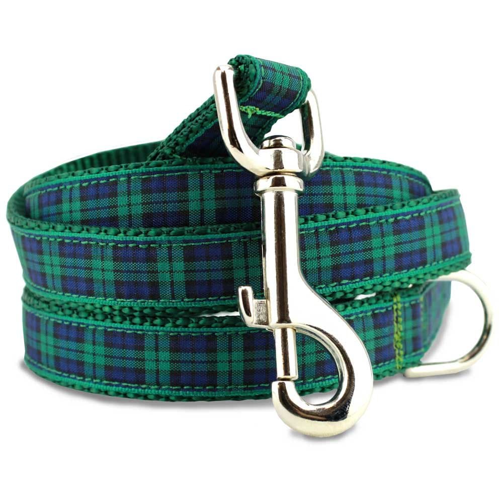 Blackwatch Plaid Dog Leash, 5 Ft Long, 3/4" Wide