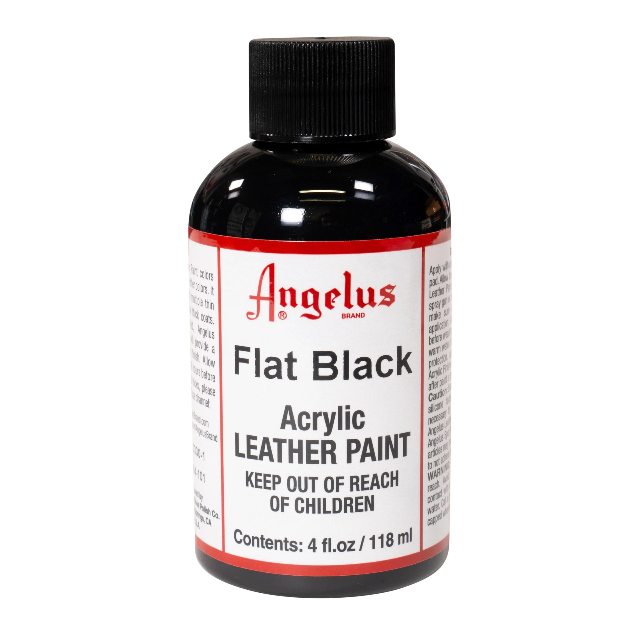 Acrylic Paint, Flat Black, 4oz