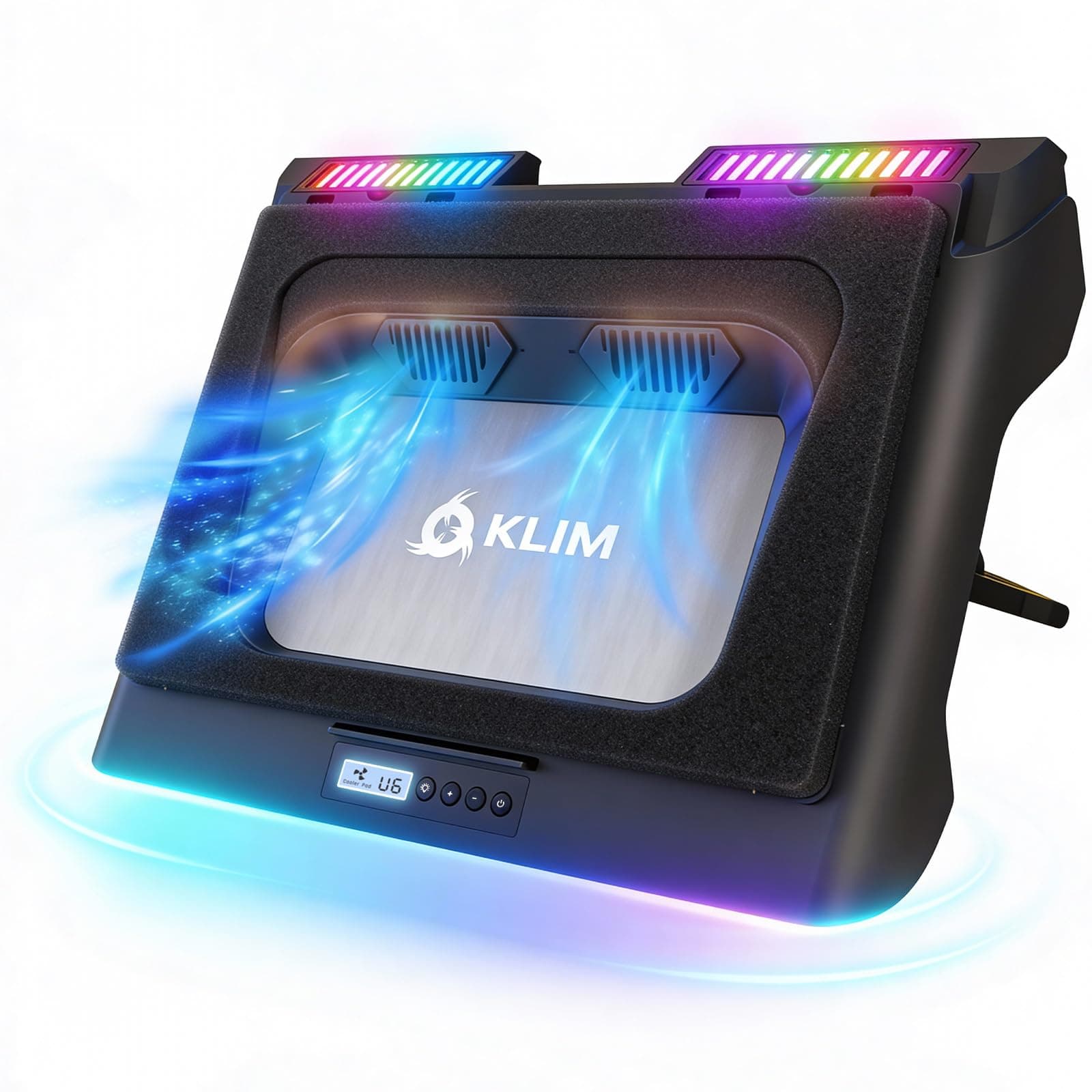 Mistral Laptop Cooling Pad - Powerful Turbo-Fan (4500 RPM) Cooler - Rubber Ring Seal for Maximum Performance - Avoid Overheating and Protect your Gaming Laptop - 15-17 inches - New Version