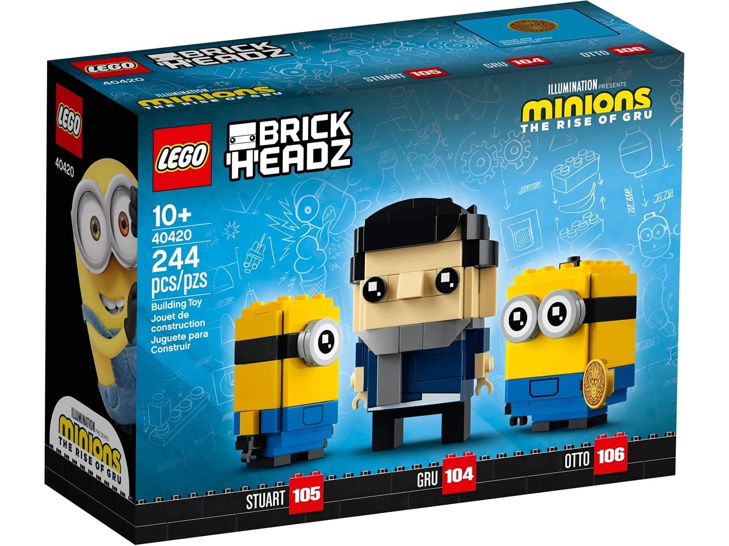 LEGOBrickHeadz Minions 40420 The Rise of Gru, Stuart and Otto