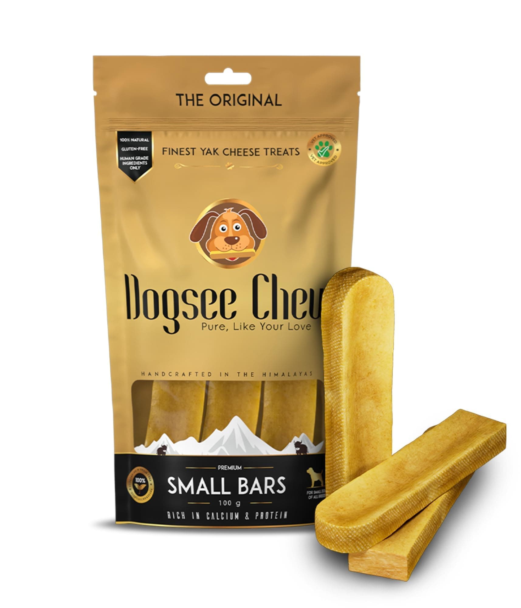 Small Bars: Long-Lasting Dental Chews for Small Dogs 100g