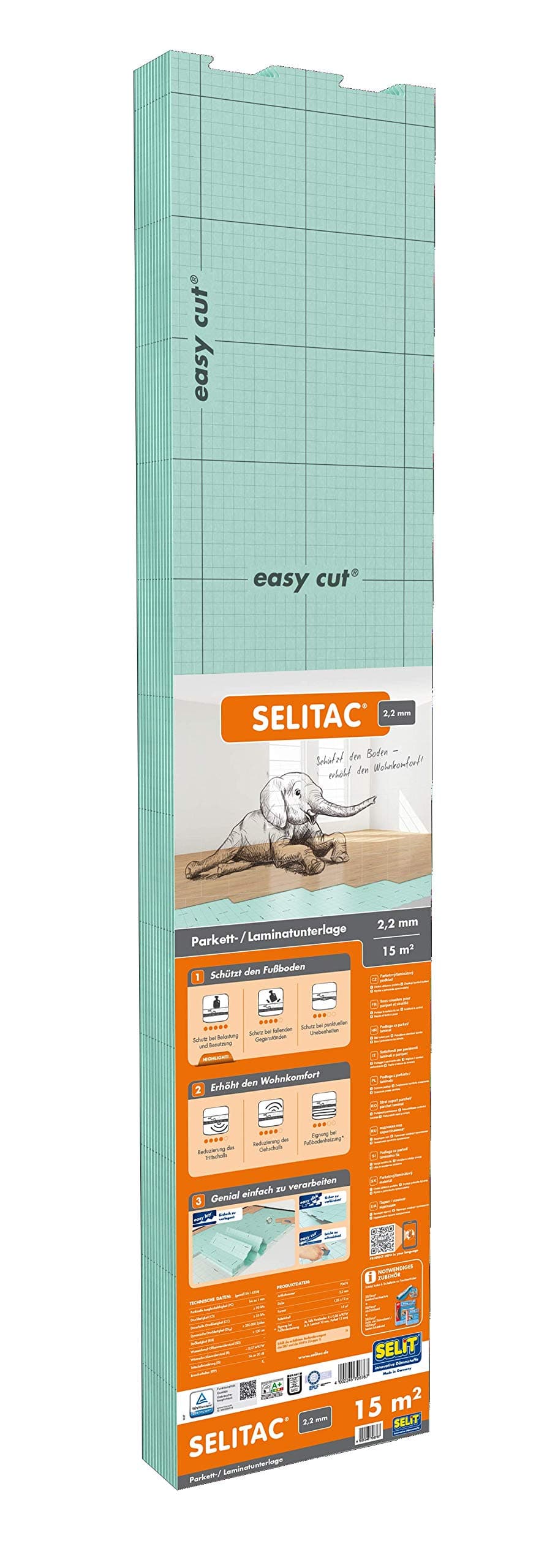 2.2 mm - Wood Flooring/Laminate Underlay (15 m²)