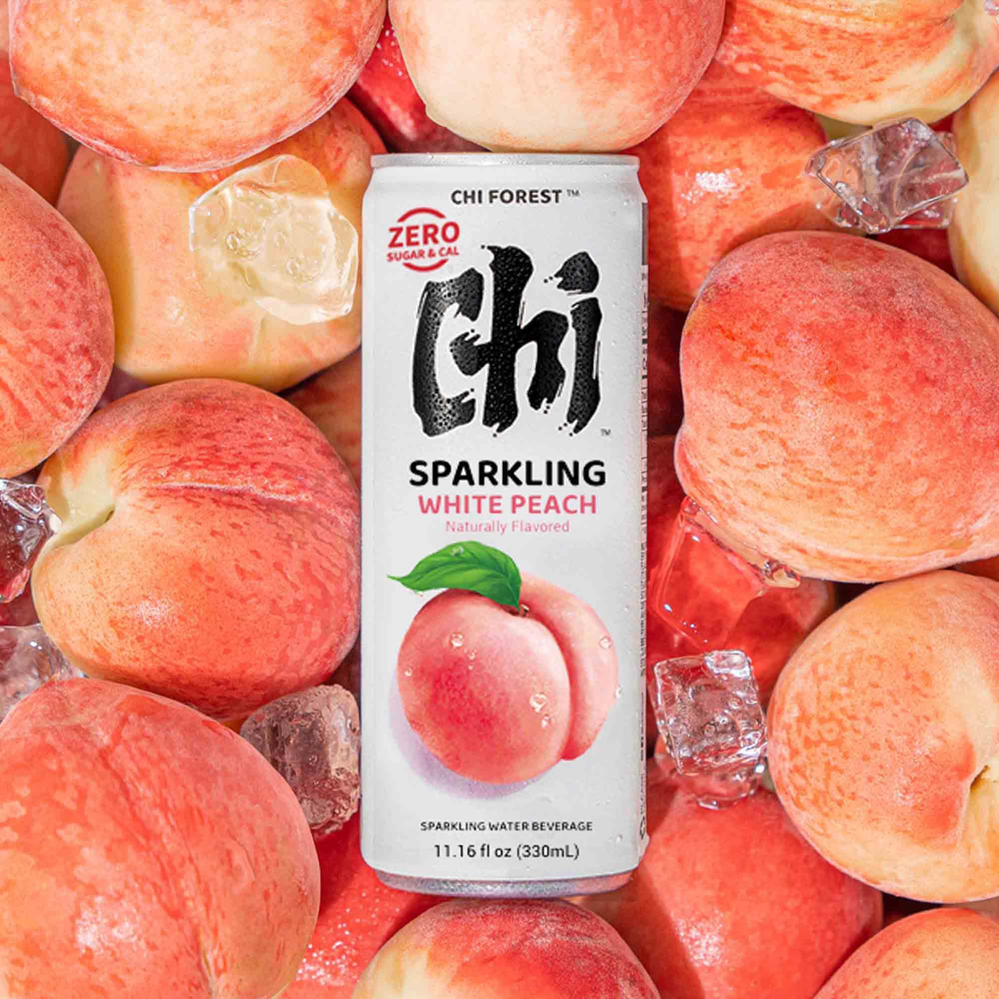 - CHI FOREST White Peach Sparkling Water (11.16 oz* 24)