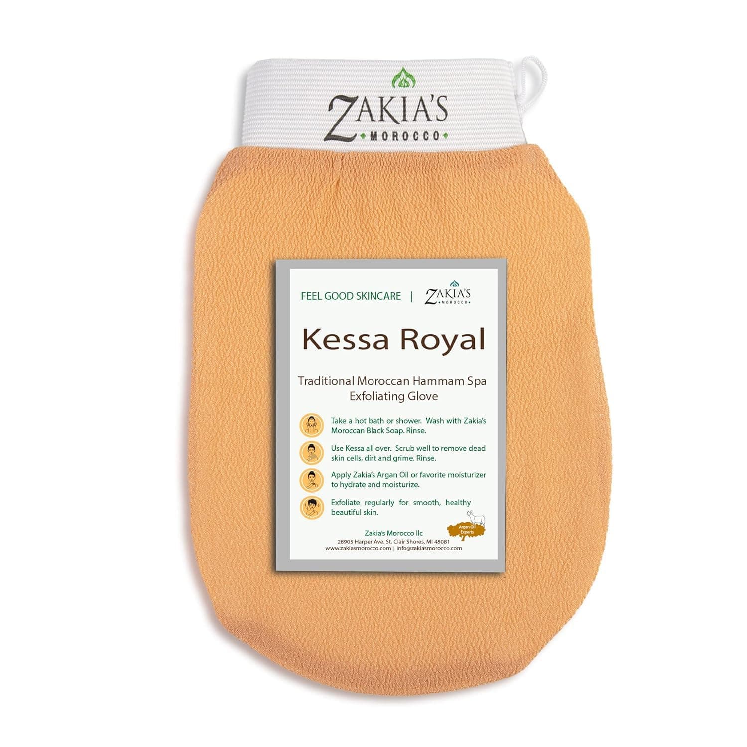Zakia's Morocco The Original Kessa Hammam Exfoliating Glove