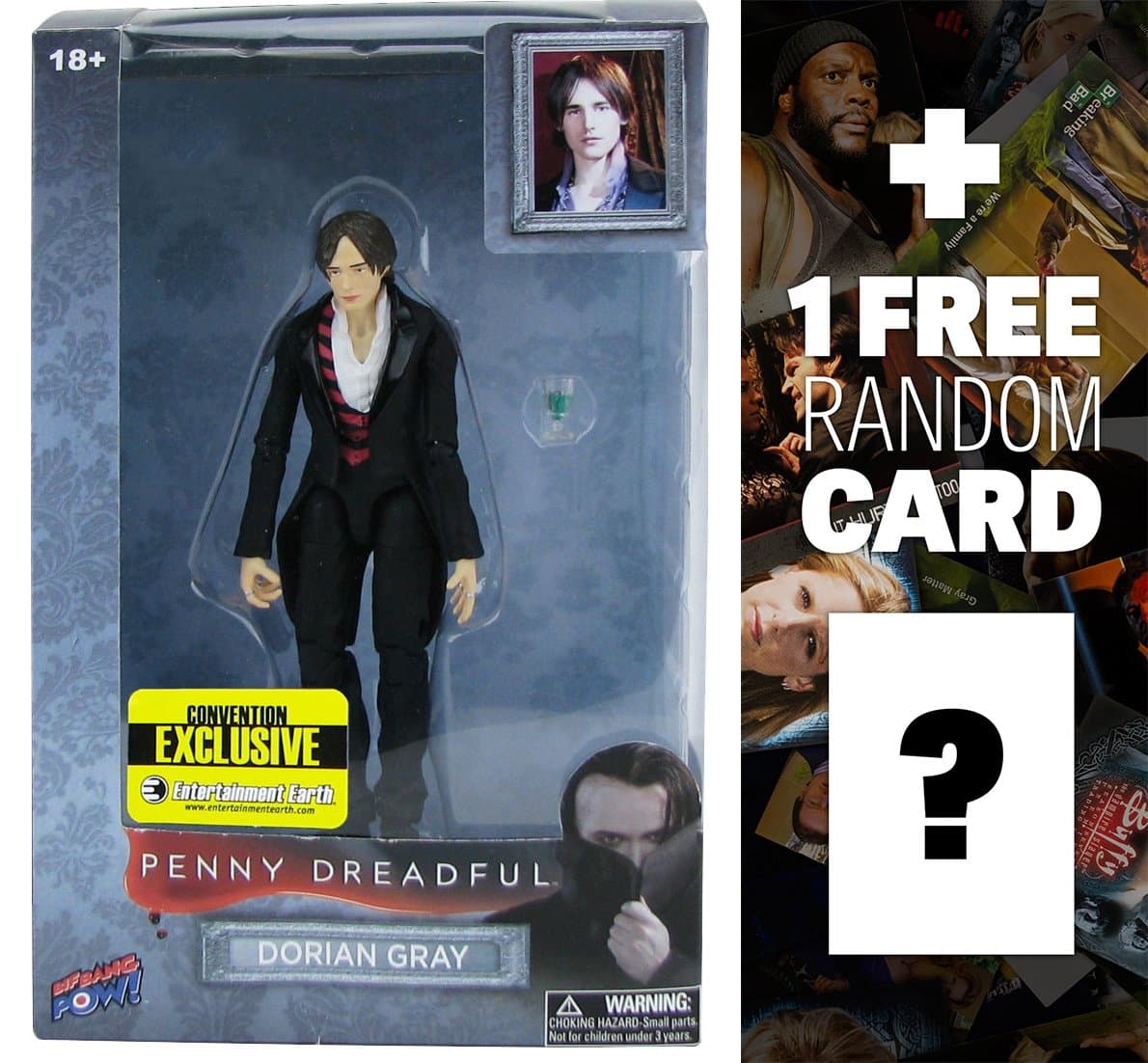 Penny Dreadful Dorian Gray w/ Goblet: ~6" Action Figure Series + 1 Free American TV Themed Trading Card Bundle