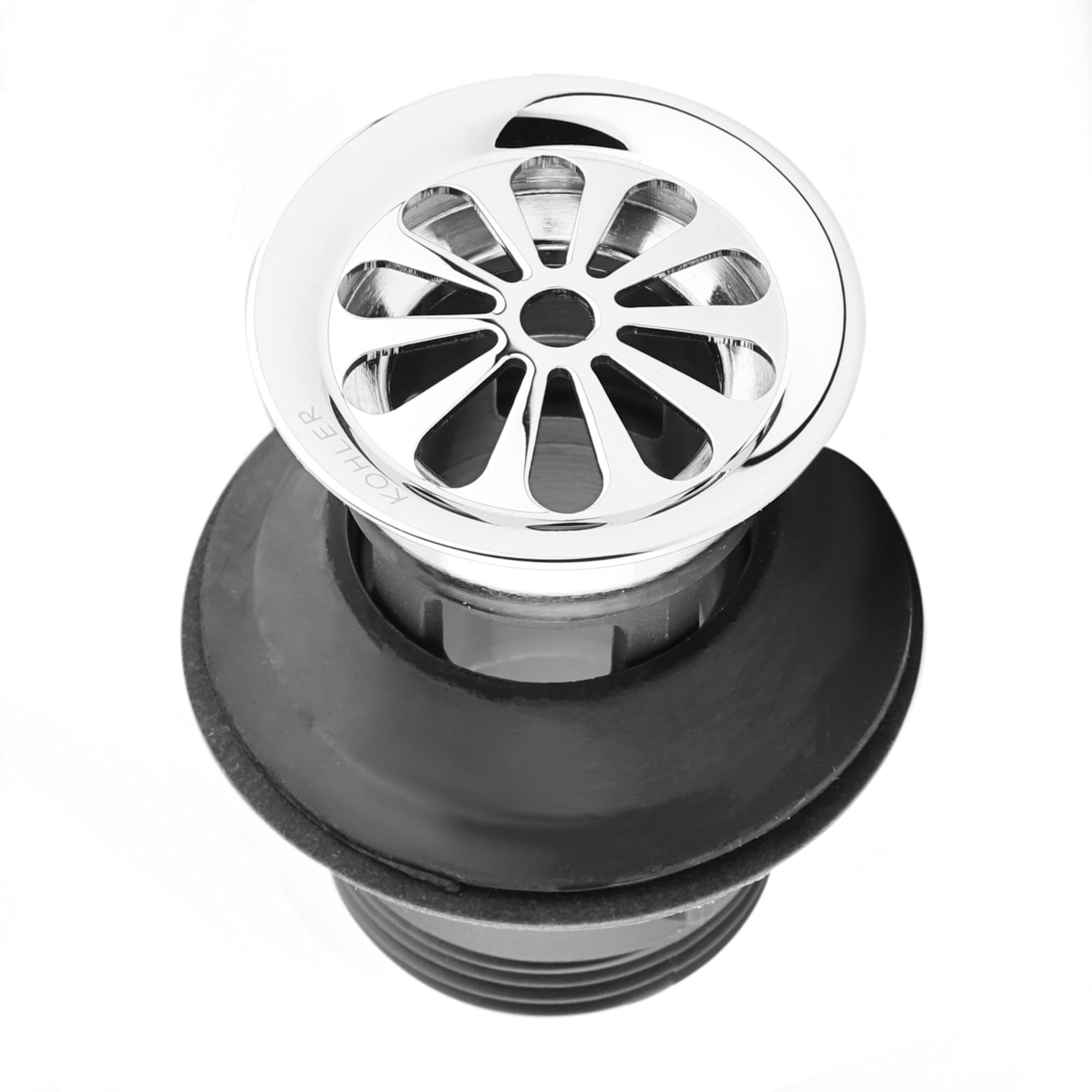 Grid Drain W/Overflow Hole- CP