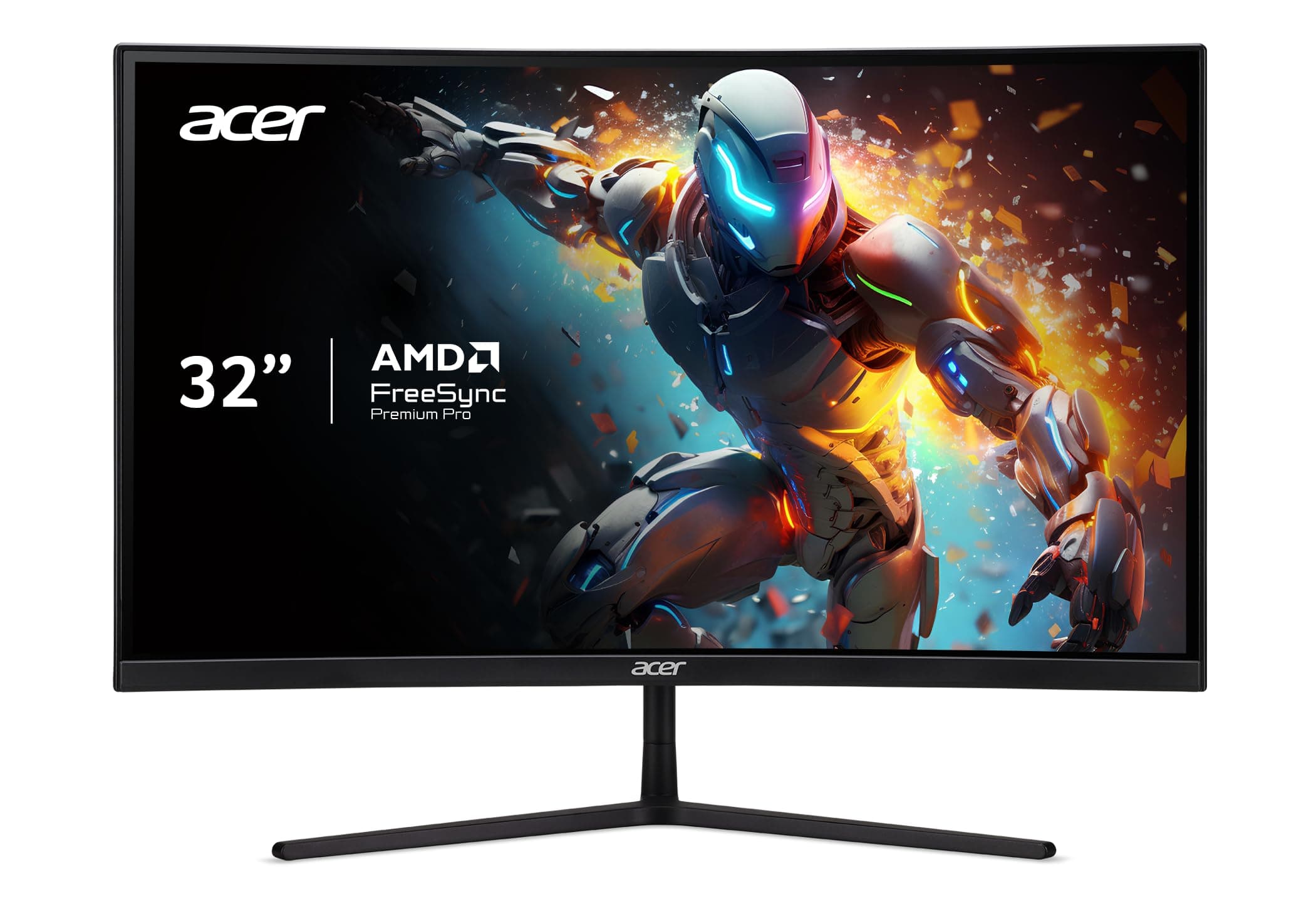 Acer EI322QUR Pbmiippx 31.5" 1500R Curved WQHD 2560 x 1440 Gaming Monitor | AMD FreeSync Premium Pro | Up to 165Hz Refresh Rate | 1ms VRB | VESA DisplayHDR 400 | 2 x Display Ports & 2 x HDMI 2.0 Ports