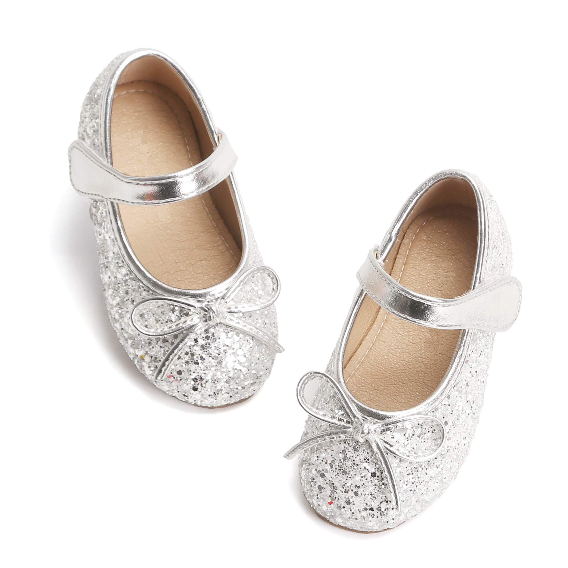 Toddler/Little Girls Mary Jane Ballerina Flats Shoes Slip-on School Party Dress Shoes