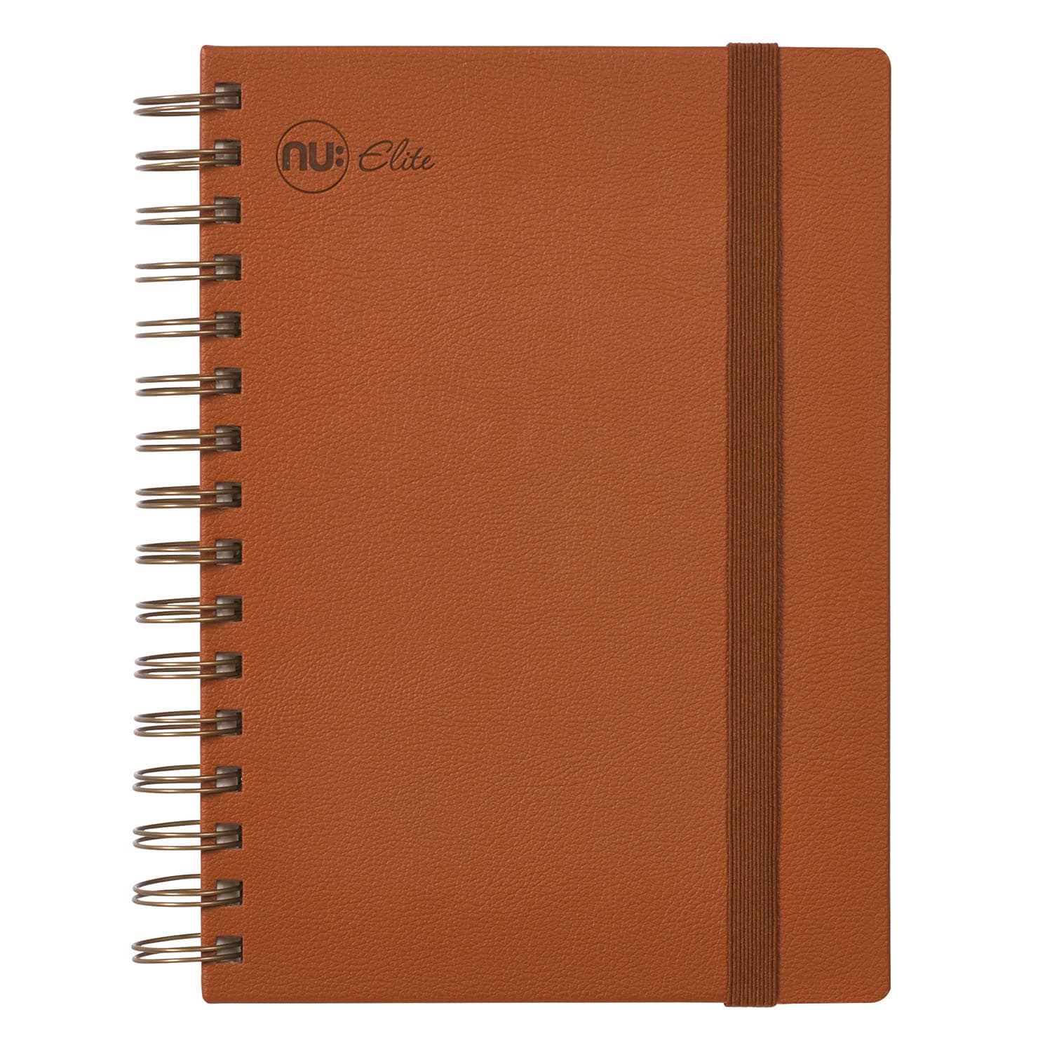 NU: Notebooks - Elite Premium Range - Wire Journal Notebook - A4 Notebook - Hardback Notebook - Stationery Notebooks - Tan Journal - 120 Pages