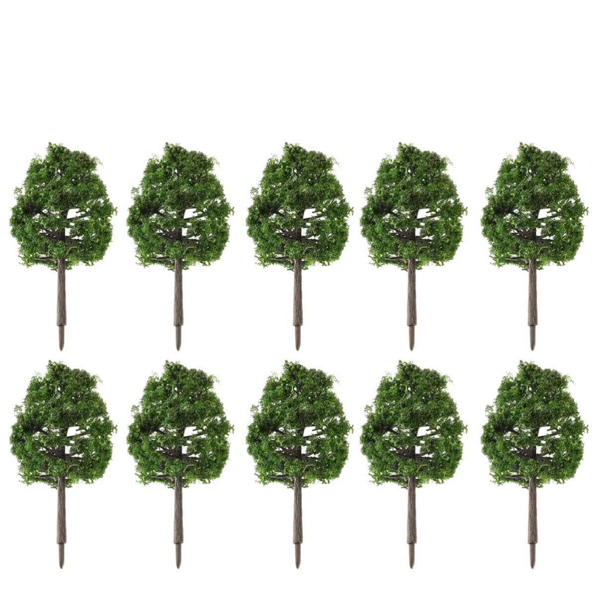 20pcs Model Trees Miniature Fake Diorama Tree MIni Train Railroad Railways Architecture Landscape Scenery Scale 1:100 for DIY Projects Crafts Fairy Garden Rainforest Supplies Dark Green