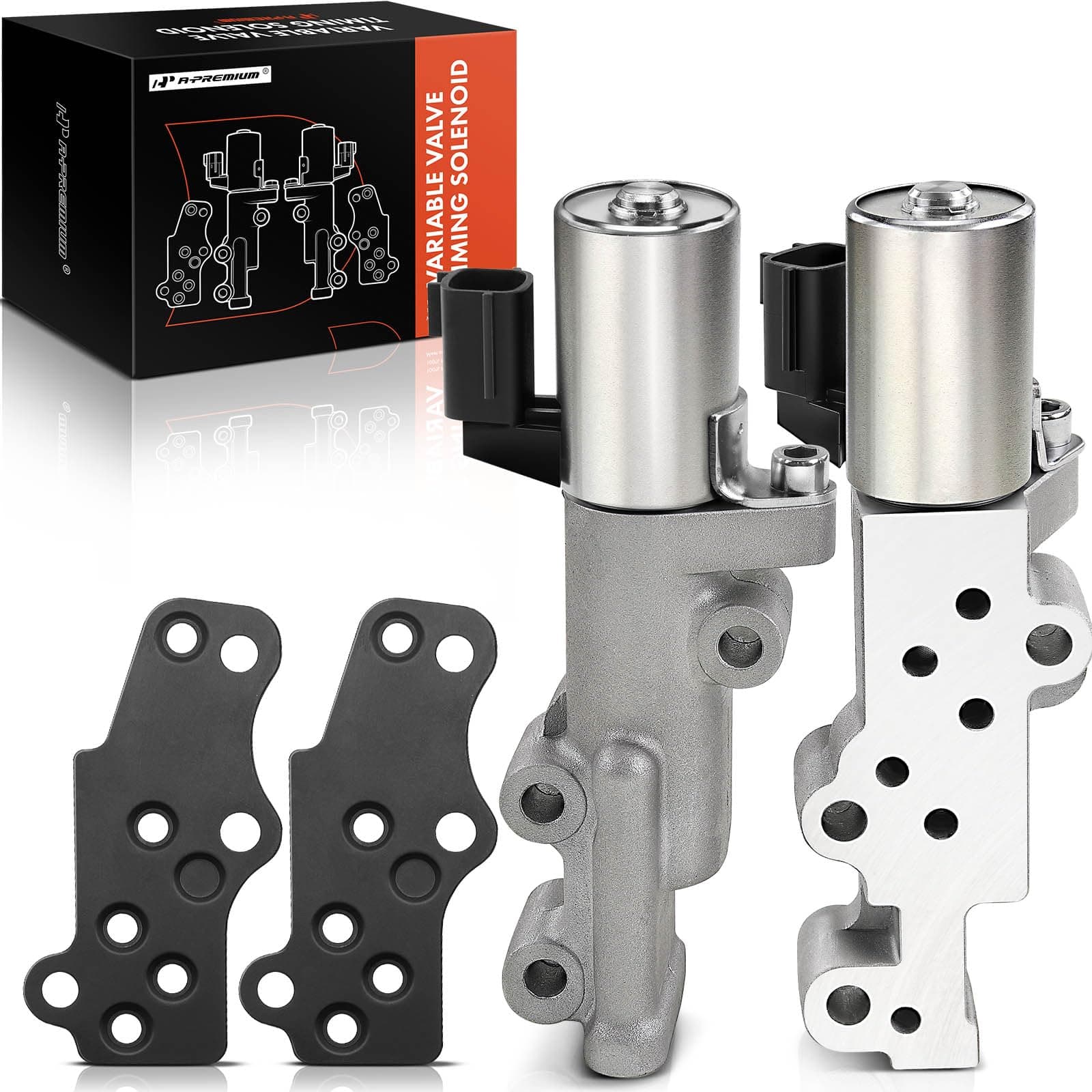A-Premium Variable Valve Timing (VVT) Solenoid Kit w/Gasket Left & Right Compatible with Nissan, Infiniti - V6 3.5L 4.0L - Pathfinder, Altima, Frontier, Xterra, Quest, i35 - Replaces# 917-011 917-012