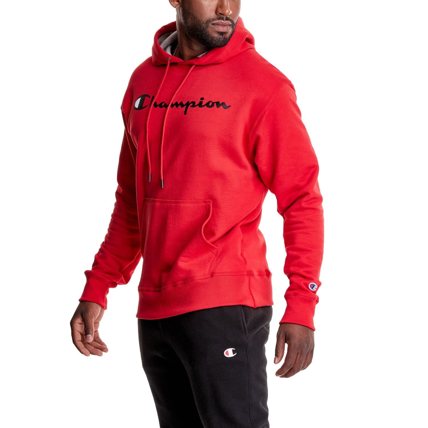 Champion mens Graphic Powerblend Fleece Pullover Hood Hooded Sweatshirt