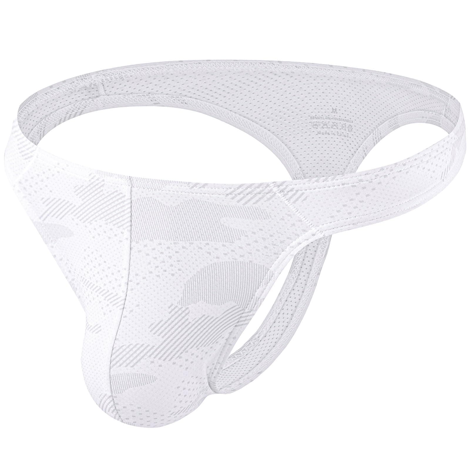 - Men's Thong G-String Underwear Micro Mesh Bulge Pouch Thong Panties Soft Stretch Bikini T-Back Underwear