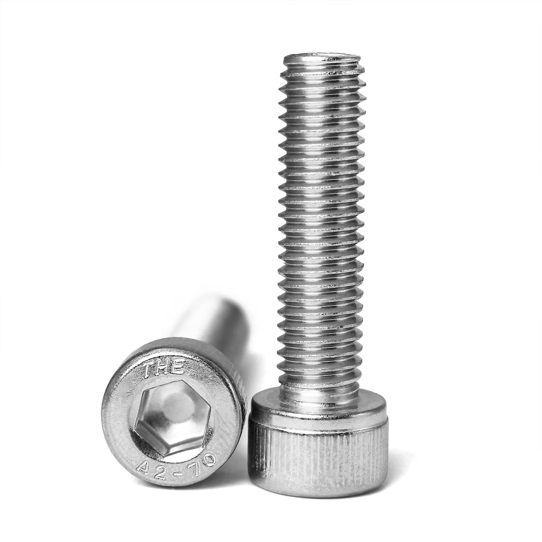 M5 x 8mm Socket Head Cap Screws Bolts Stainless Steel 304 Metric Machine Hex Socket Screw, Allen Hex Drive, Fully Thread, 50PCS