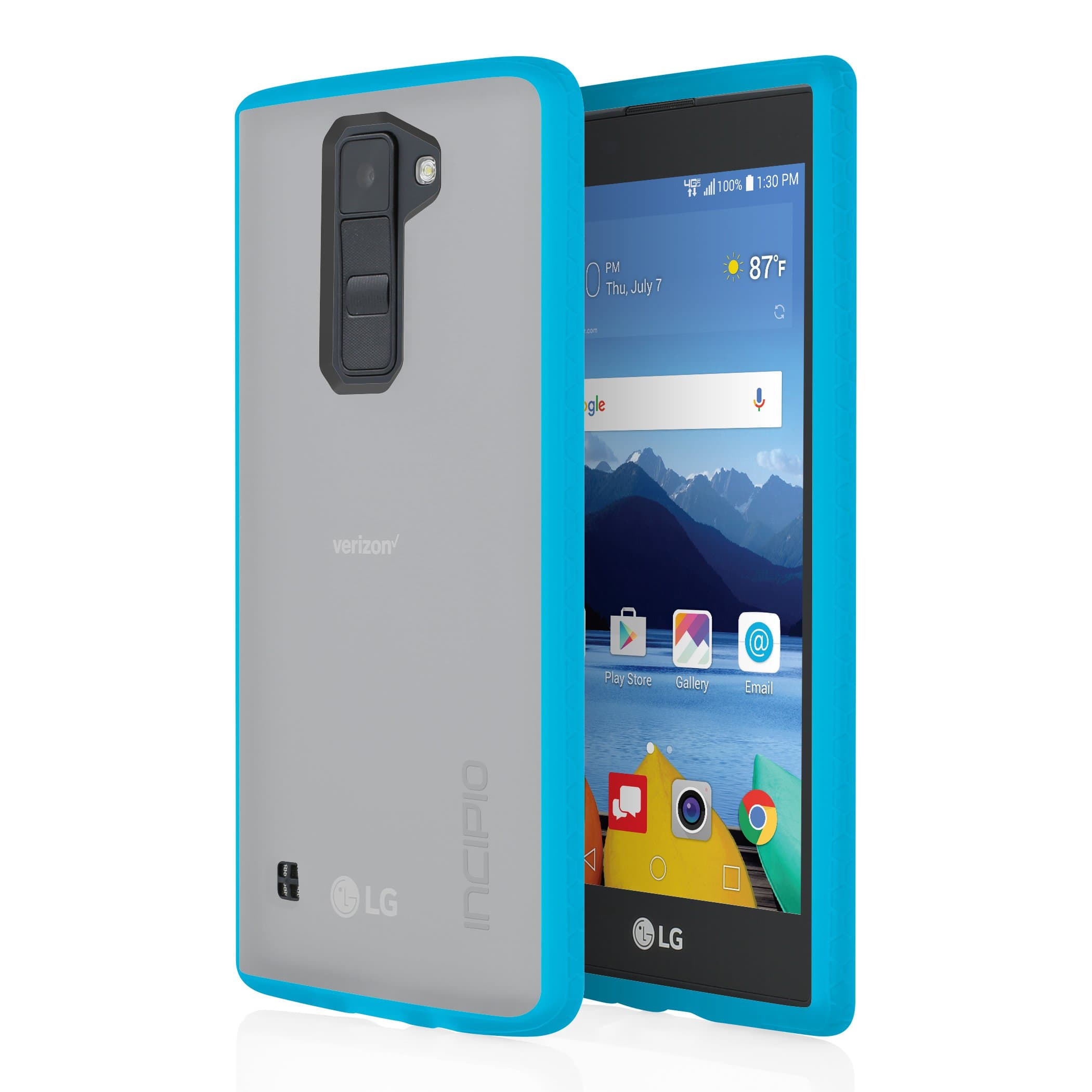 IncipioLG K8V (Fits Verizon Model Only) Octane Case - Frost and Blue