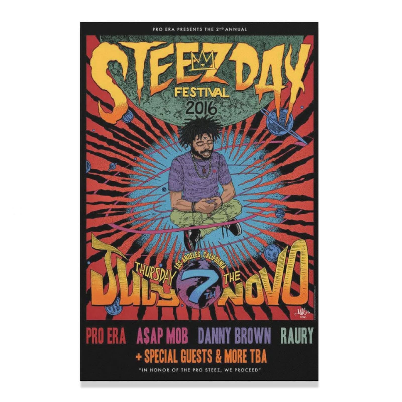 Joey Bada$$ Capital Steez Quotes Music Tour Rap Hip Hop Retro Poster Canvas Poster Bedroom Decor Sports Landscape Office Room Decor Gift Unframe-style112x18inch(30x45cm)