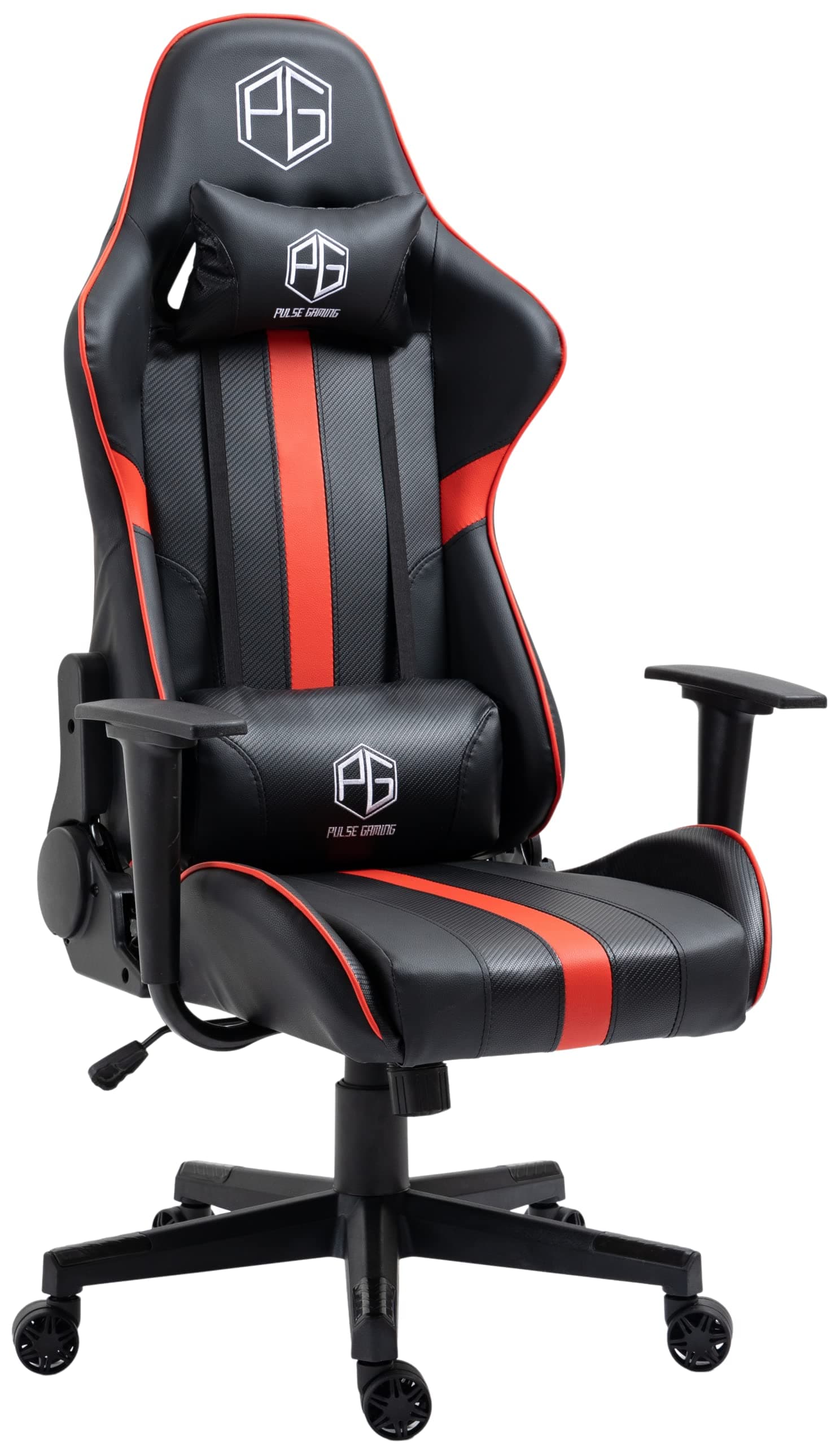 PULSE GAMING Racing Edition GT-700 Ergonomic Series Gaming Chair (Black+Red) Gaming Chair