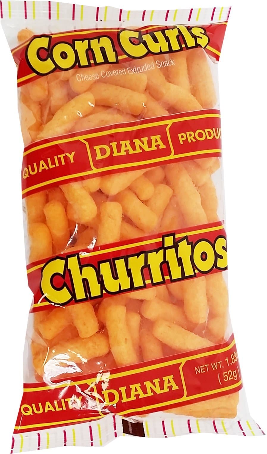 Prodiana Corn Curl Snack 1.83 oz - Churritos (Pack of 18)