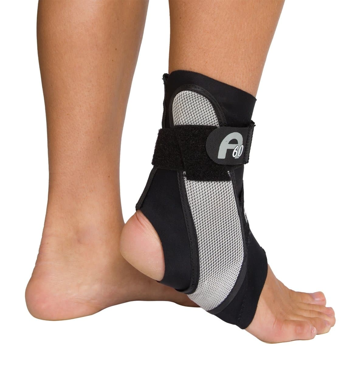 A60 Ankle Support Brace, Right Foot, Black, Small