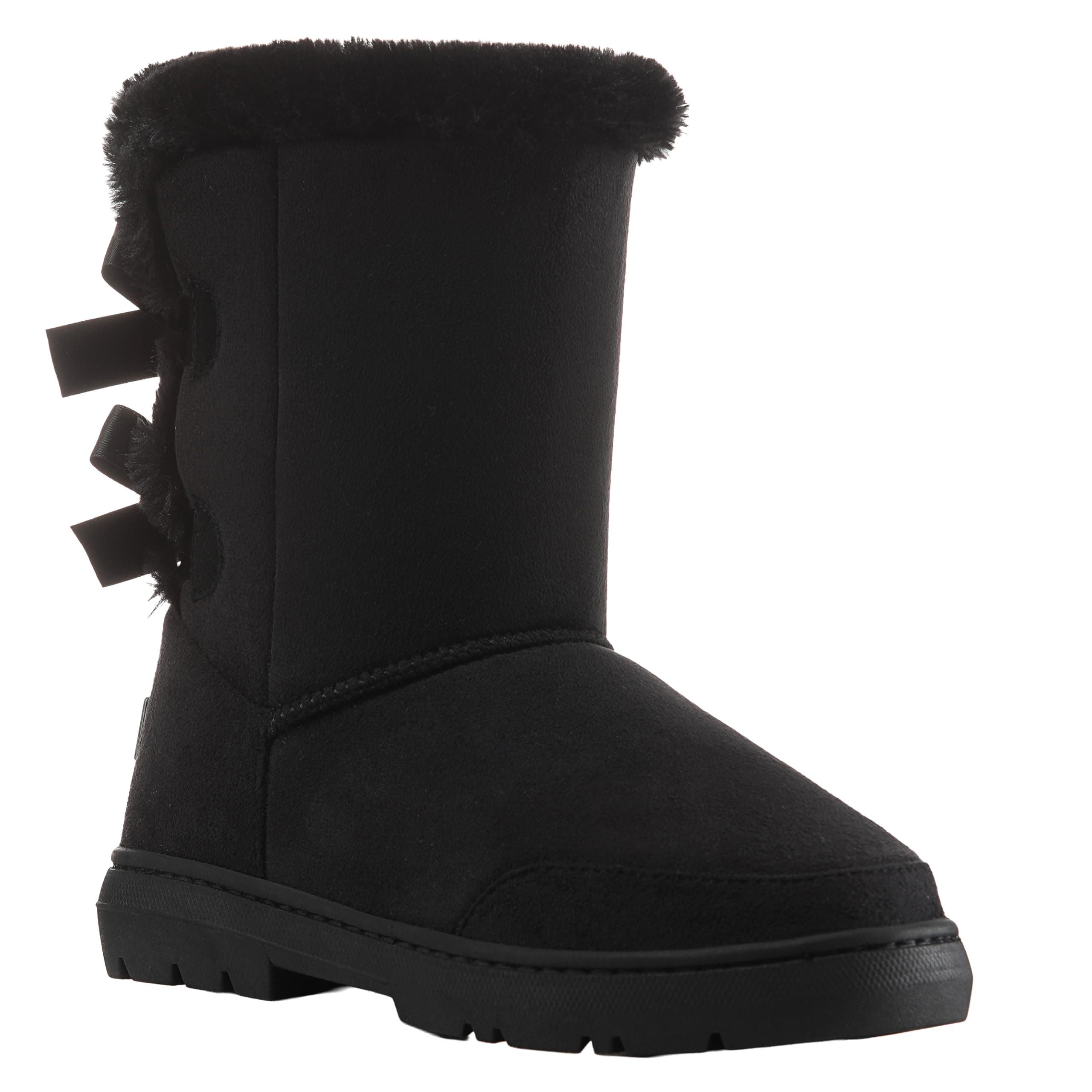 Holly Womens Twin Bow Tall Classic Waterproof Winter Rain Snow Boots