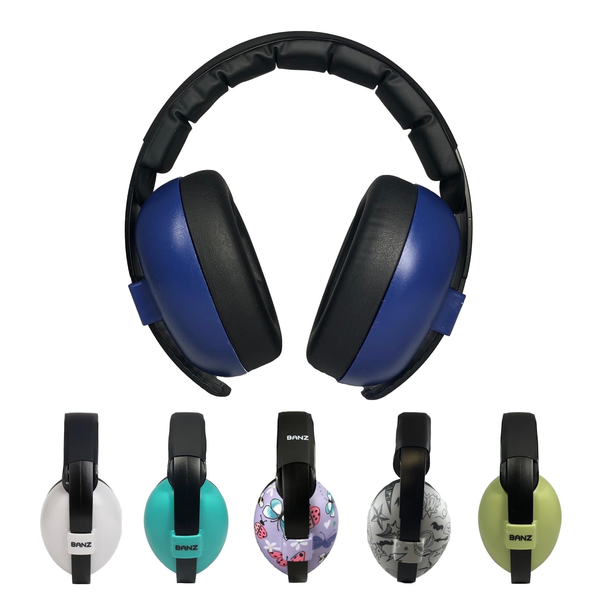 Earmuffs with Protection for Babies and Toddlers (Industry Leader Rated for Noise Reduction and Noise Protection), Navy