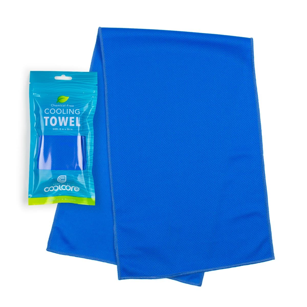 Coolcore On The Go Cooling Towel for Yoga, Sport, Running, Gym, Workout,Camping, Fitness, Workout & More Activities, 8 inches x 26 inches