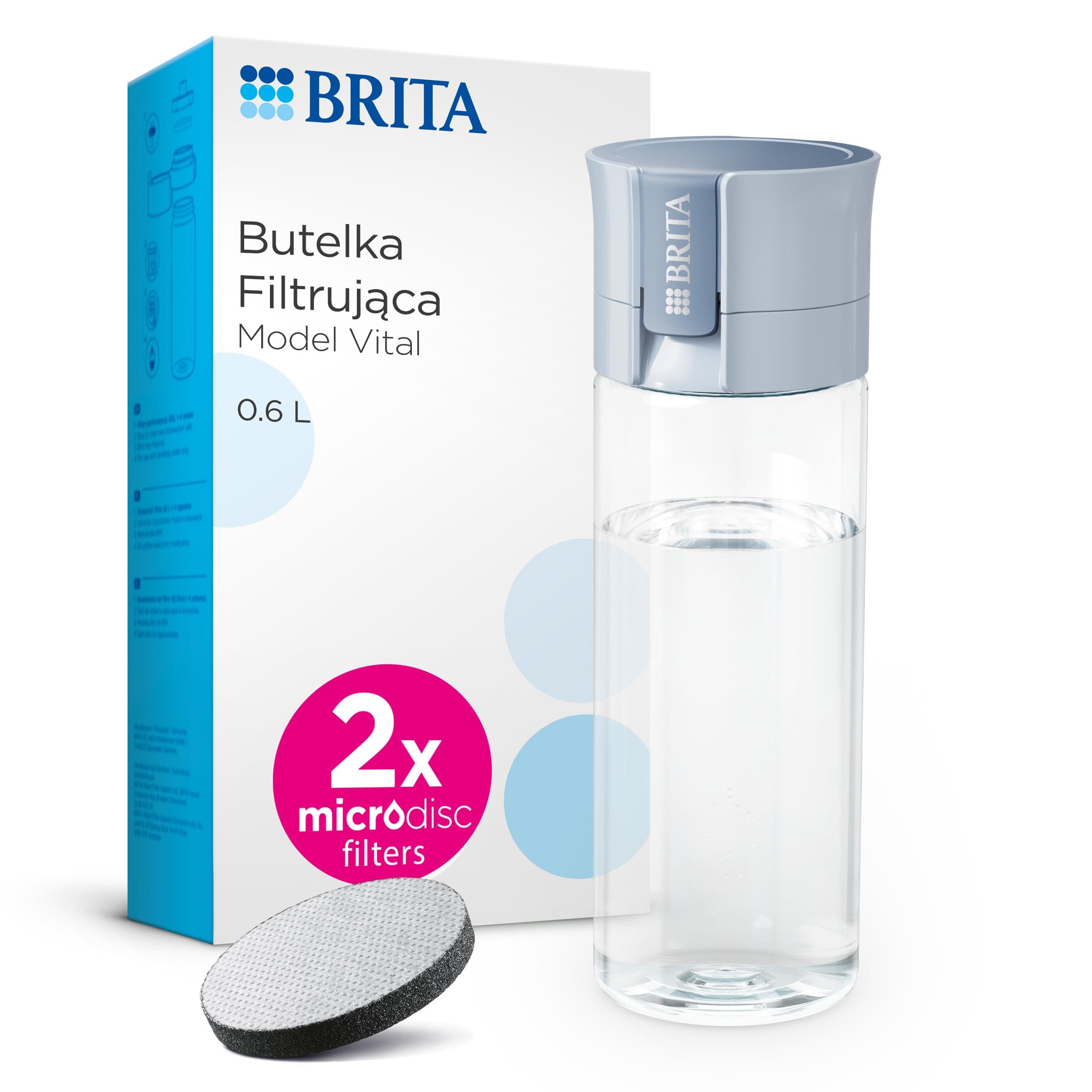 BRITA Water Filter Bottle Light - Blue