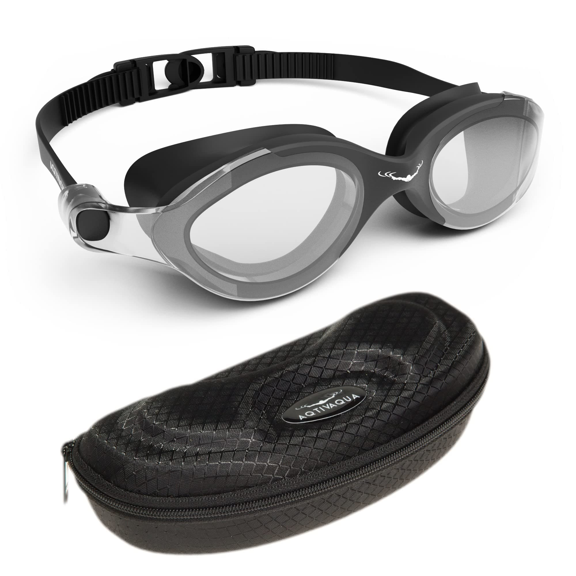 AqtivAqua Swimming Goggles, SX Wide View Swim Goggles for Adult Men Women, Anti Fog No Leaking