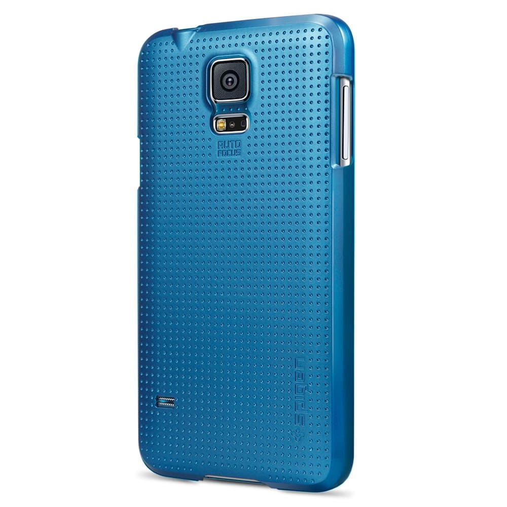 Spigen Ultra Fit Galaxy S5 Case with Premium Finish Coating for Samsung Galaxy S5 2014 - Electric Blue