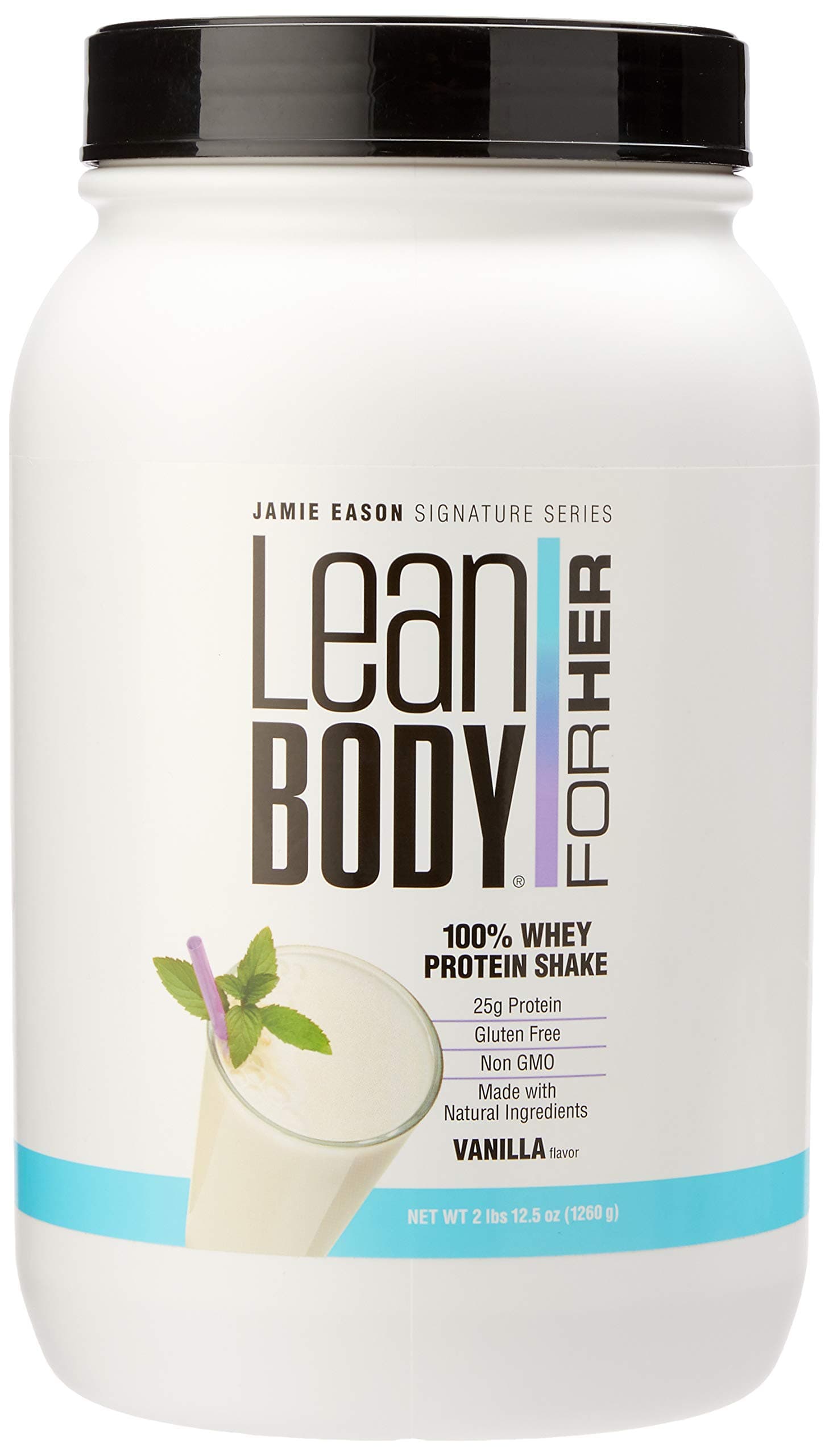 Jamie Eason Signature Series 100% Whey Protein Shake, Ideal All Natural Protein for Women with Zero Artificial Flavors, Colors or Sweeteners, Natural Vanilla, 2.6 Pound (Packaging may vary)