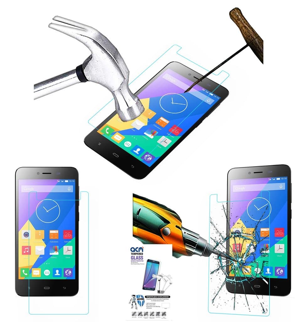 Acm Tempered Glass Screenguard Compatible with Phicomm Energy 653 Mobile Screen Guard Scratch Protector