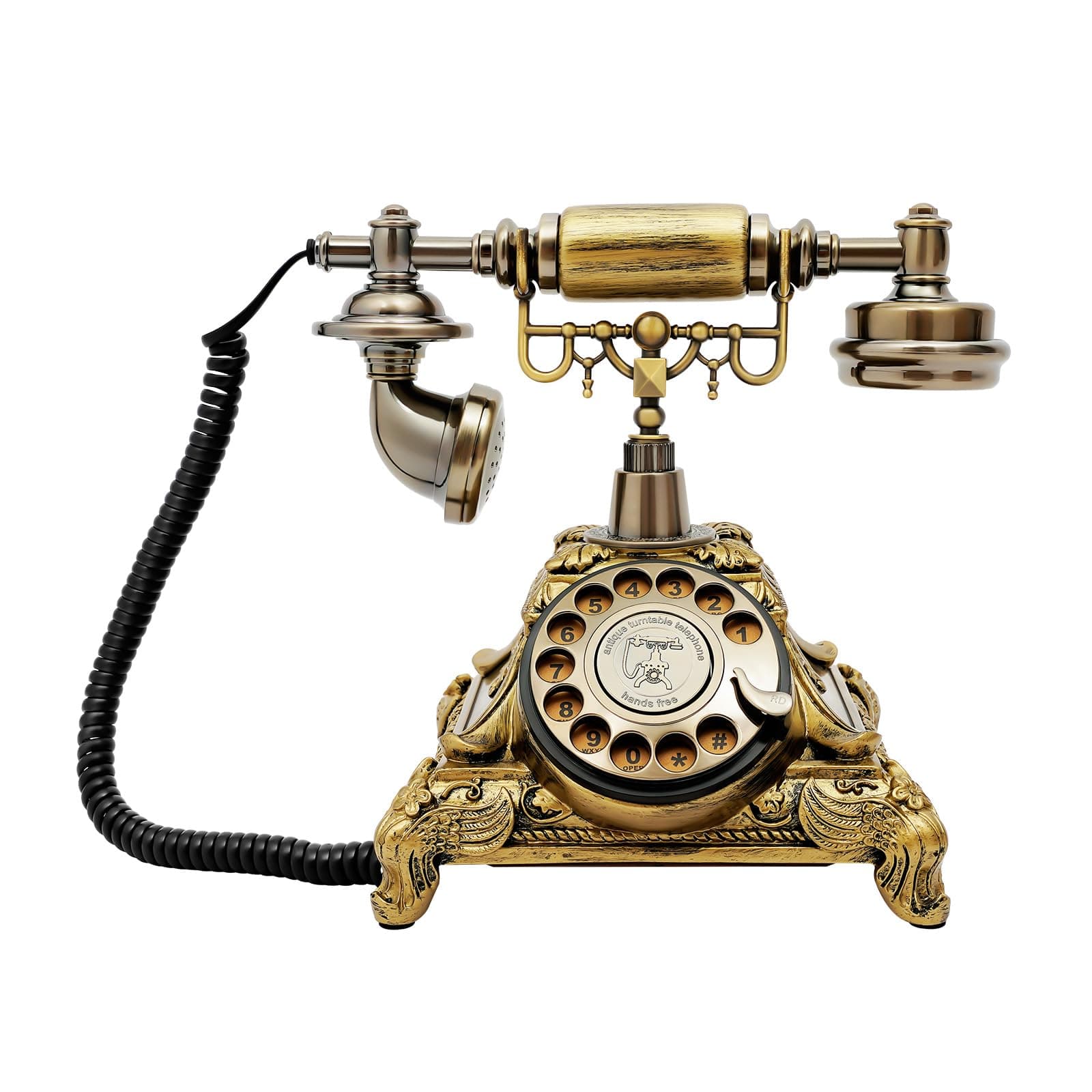 Retro Rotary Phone, Vintage Rotary Dial Telephone Old Fashioned Landline Phones for Home, Office & Hotel Decor