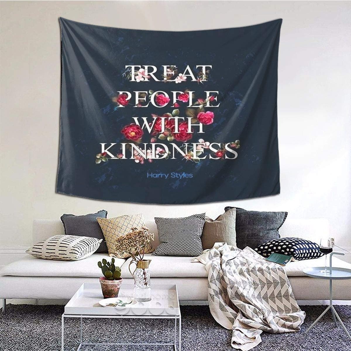 Harry Treat People With Kindness Styles Wall Hanging Tapestry Customized Wall Decorations For Bedroom