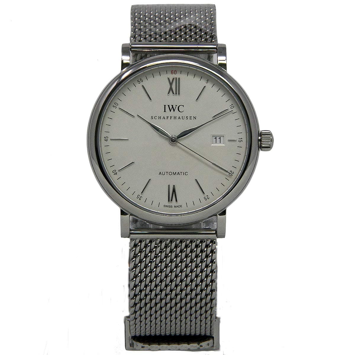 IWCNew IW356505 Portofino Automatic 40mm Silver Steel Box/Paper/Warranty #IW13