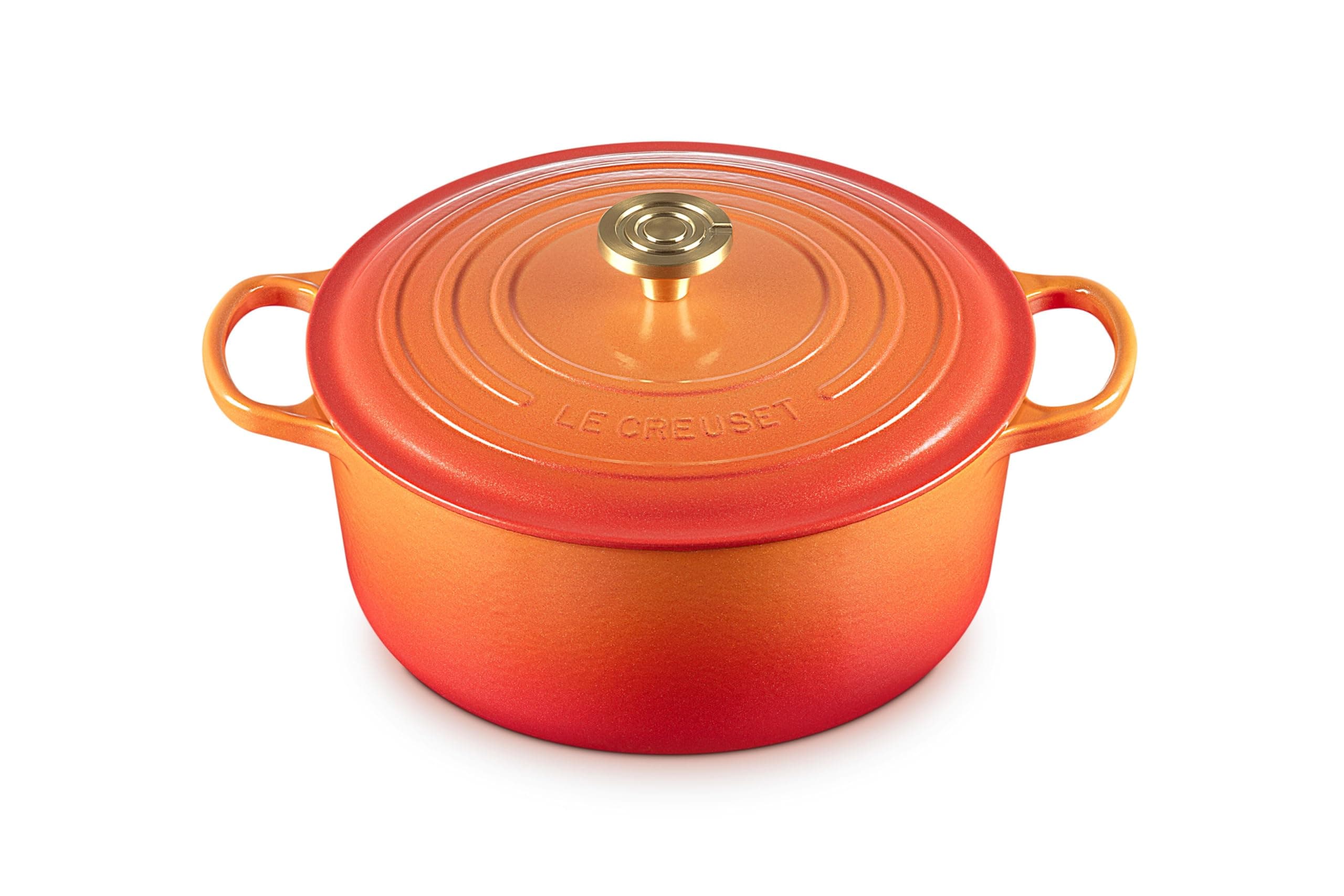Signature Round Casserole Crucible Knob Flamme Doree 28cms